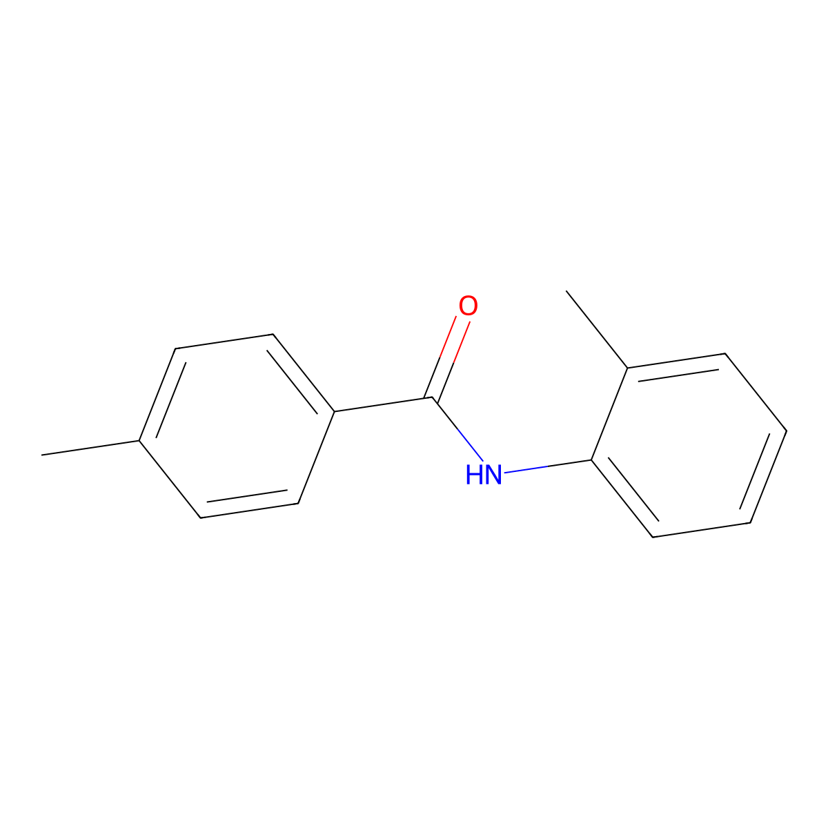 4-Methyl-N-(2-methylphenyl)benzamide molecular structure, CAS 55577-26-9