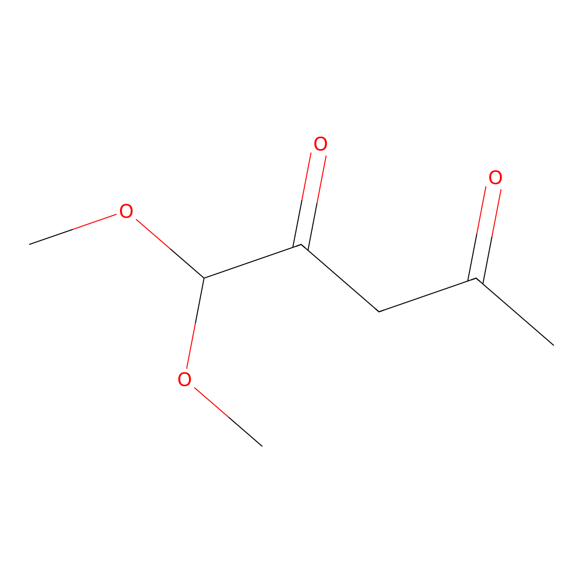 1,1-Dimethoxypentane-2,4-dione molecular structure, CAS 55578-64-8