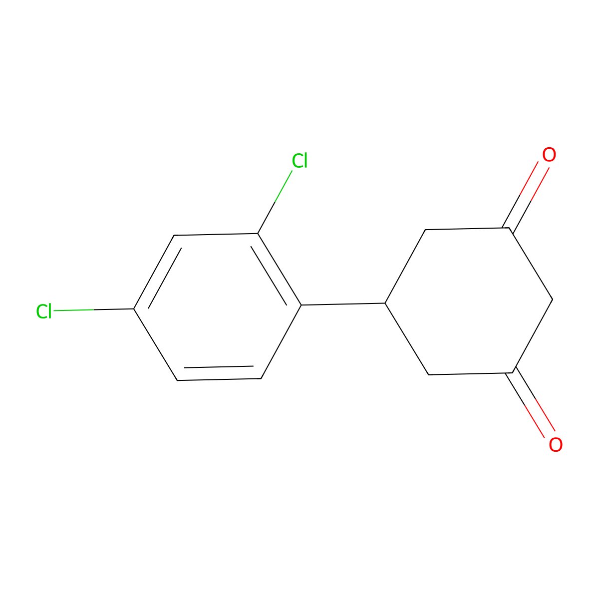 5-(2,4-Dichlorophenyl)cyclohexane-1,3-dione molecular structure, CAS 55579-70-9