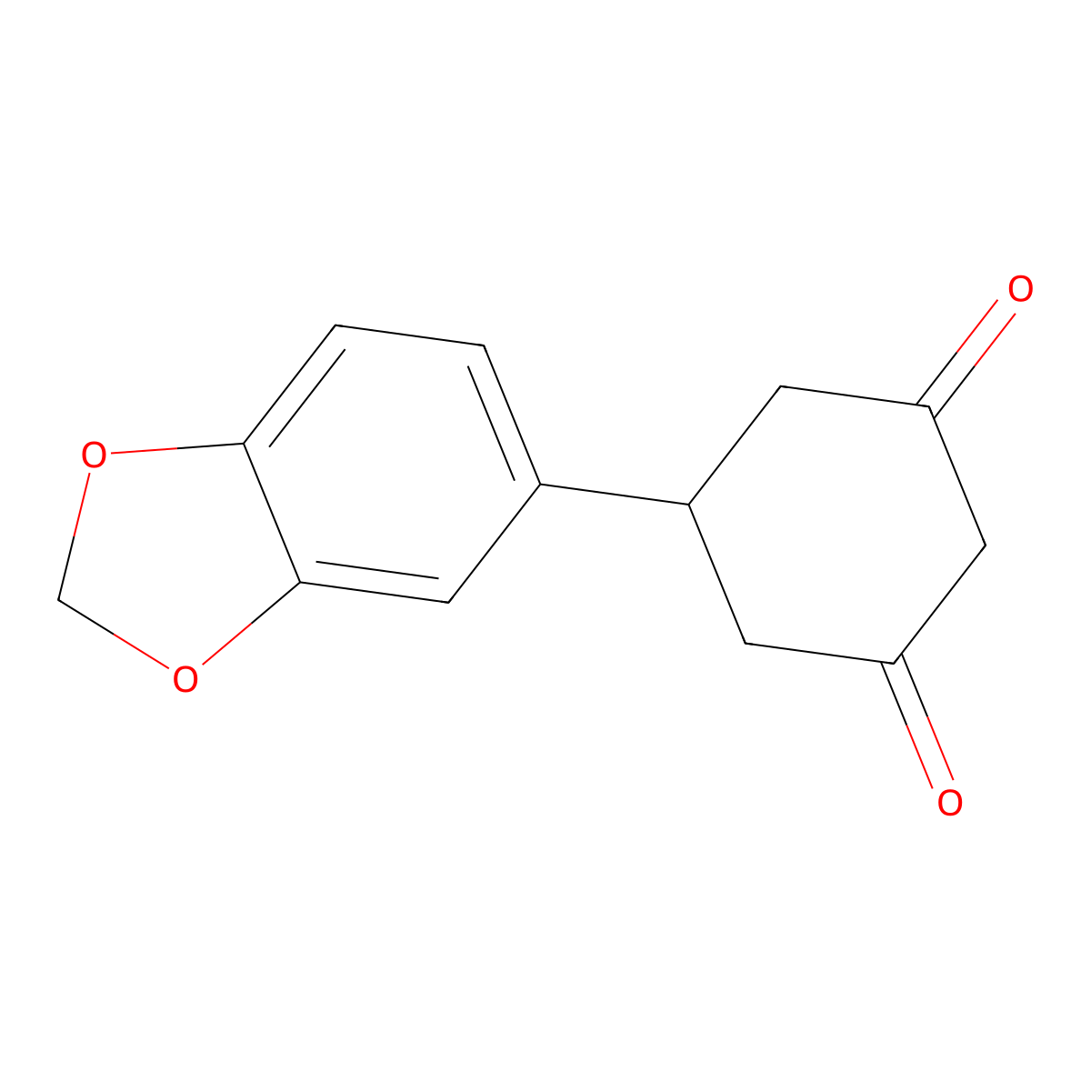 5-(1,3-Benzodioxol-5-yl)cyclohexane-1,3-dione molecular structure, CAS 55579-76-5