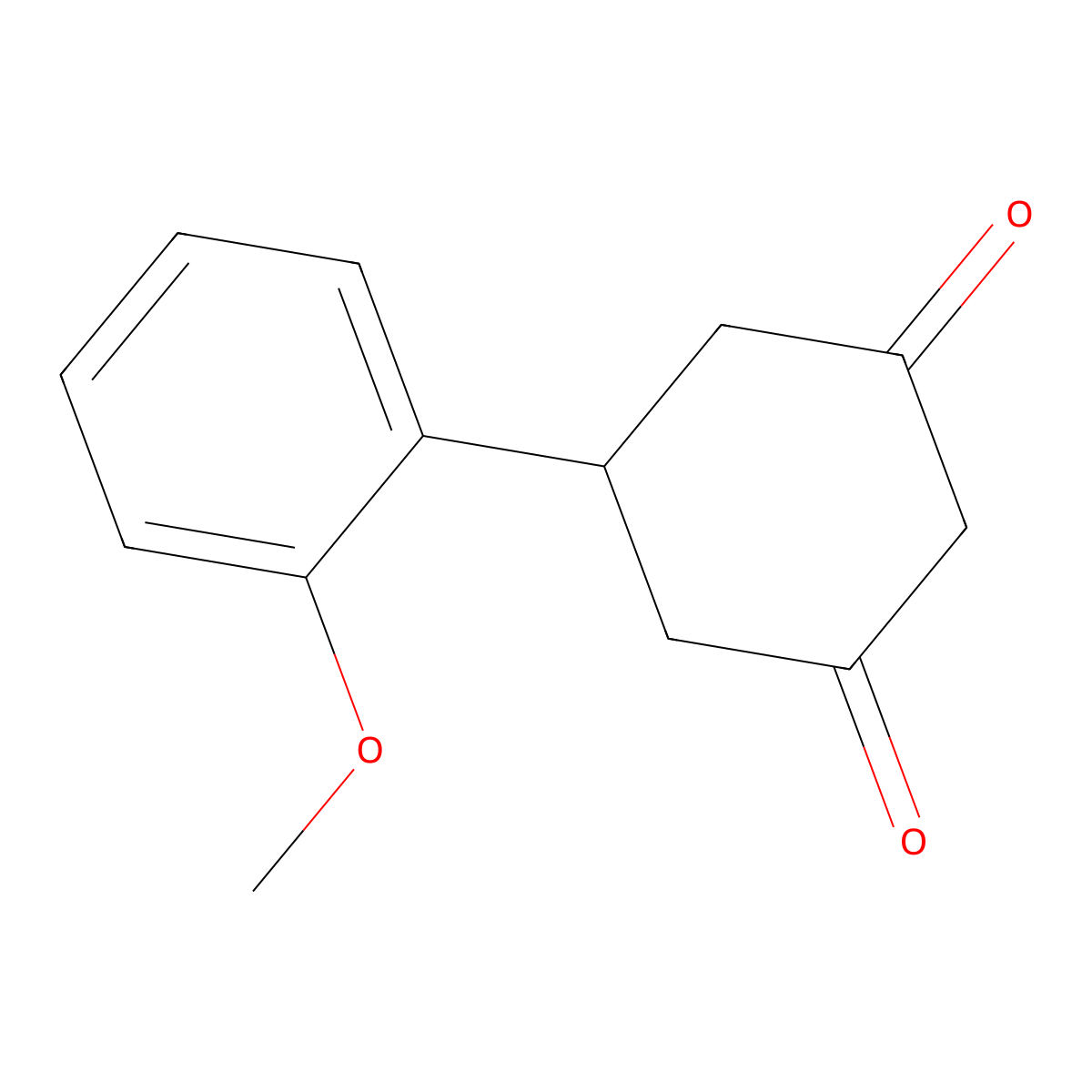 5-(2-Methoxyphenyl)-1,3-cyclohexanedione molecular structure, CAS 55579-77-6