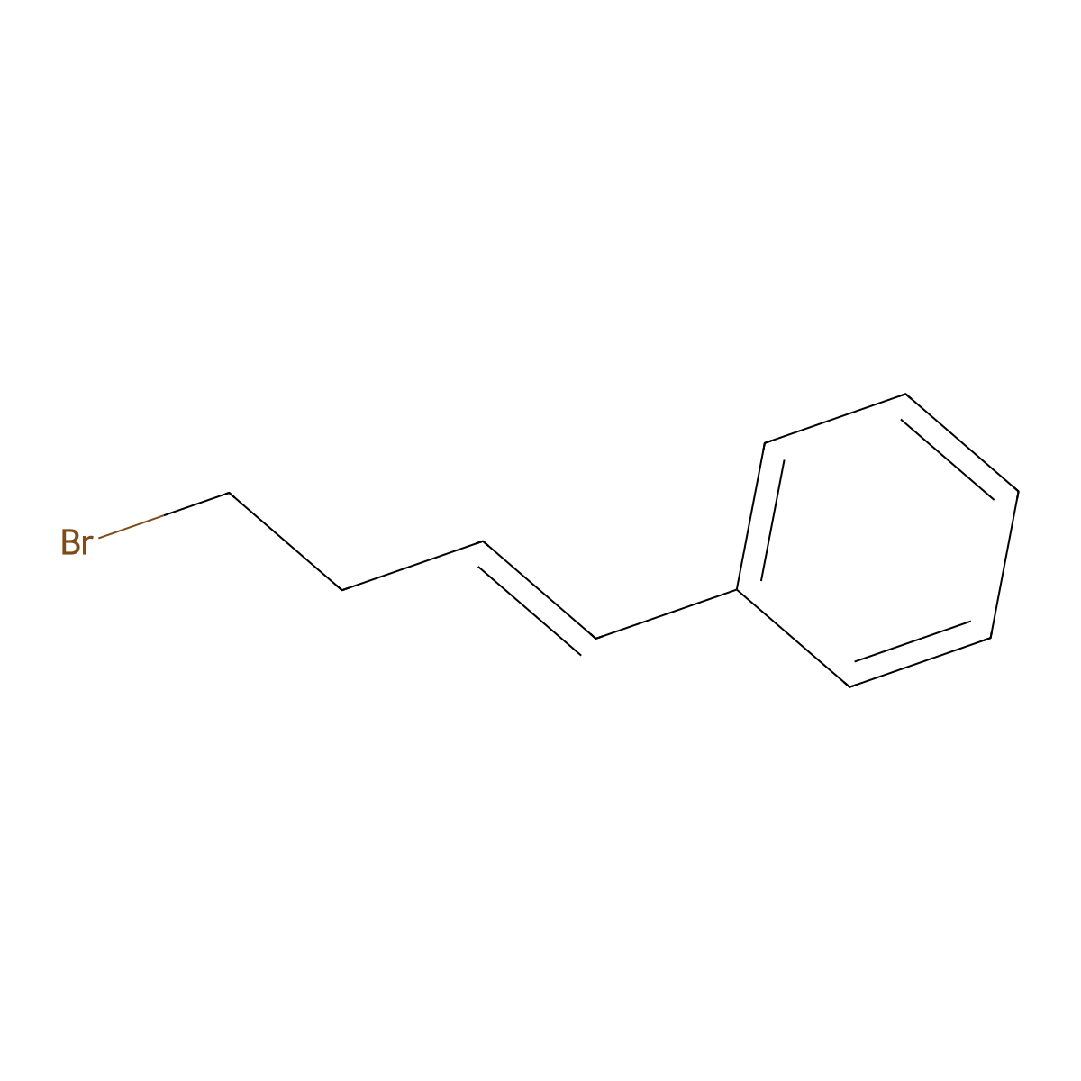 (4-Bromo-1-buten-1-yl)benzene molecular structure, CAS 5558-00-9