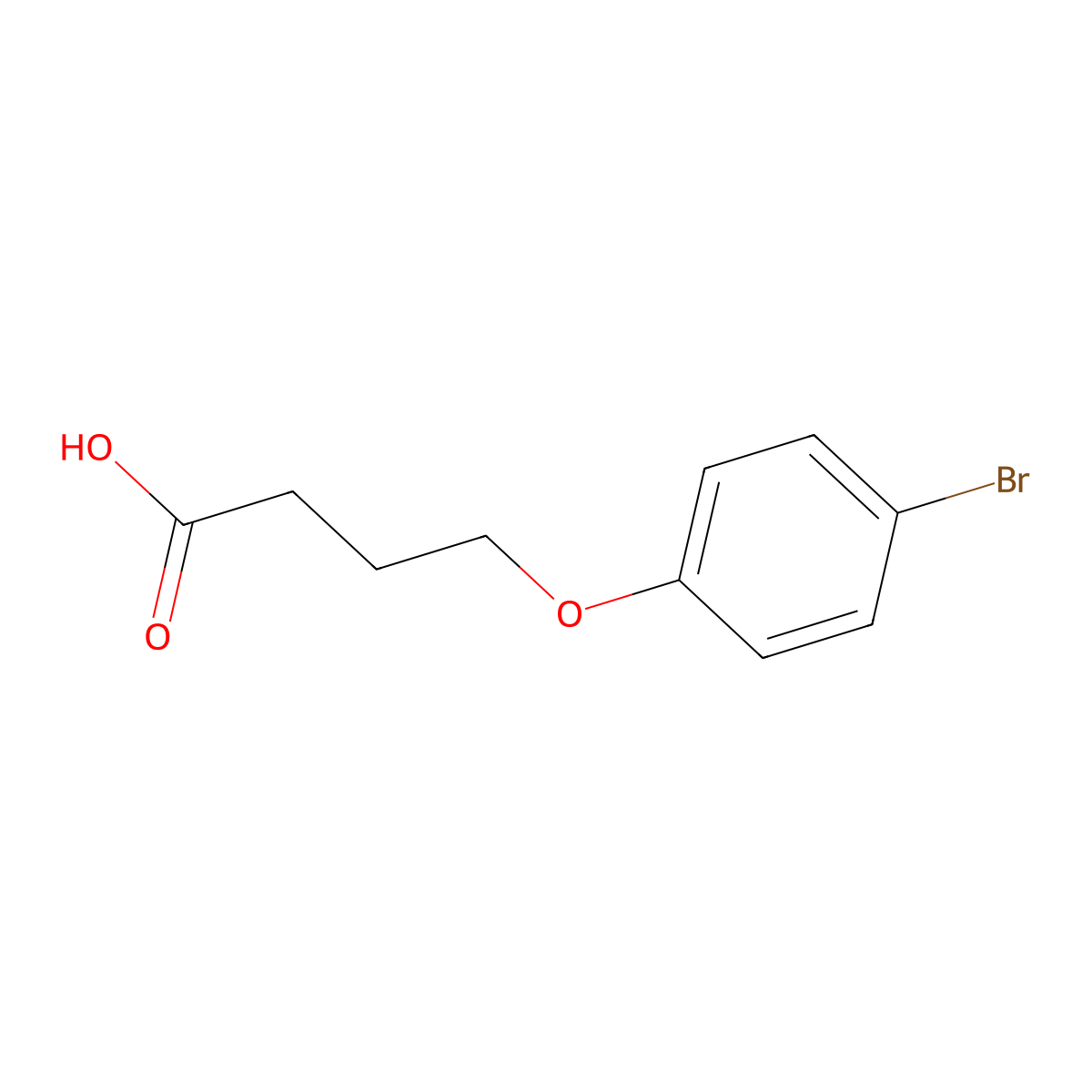 4-(4-Bromophenoxy)butanoic acid molecular structure, CAS 55580-07-9