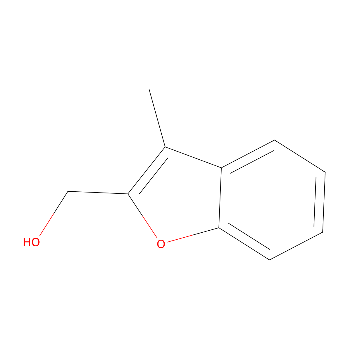 3-Methyl-2-benzofuranmethanol molecular structure, CAS 55581-62-9