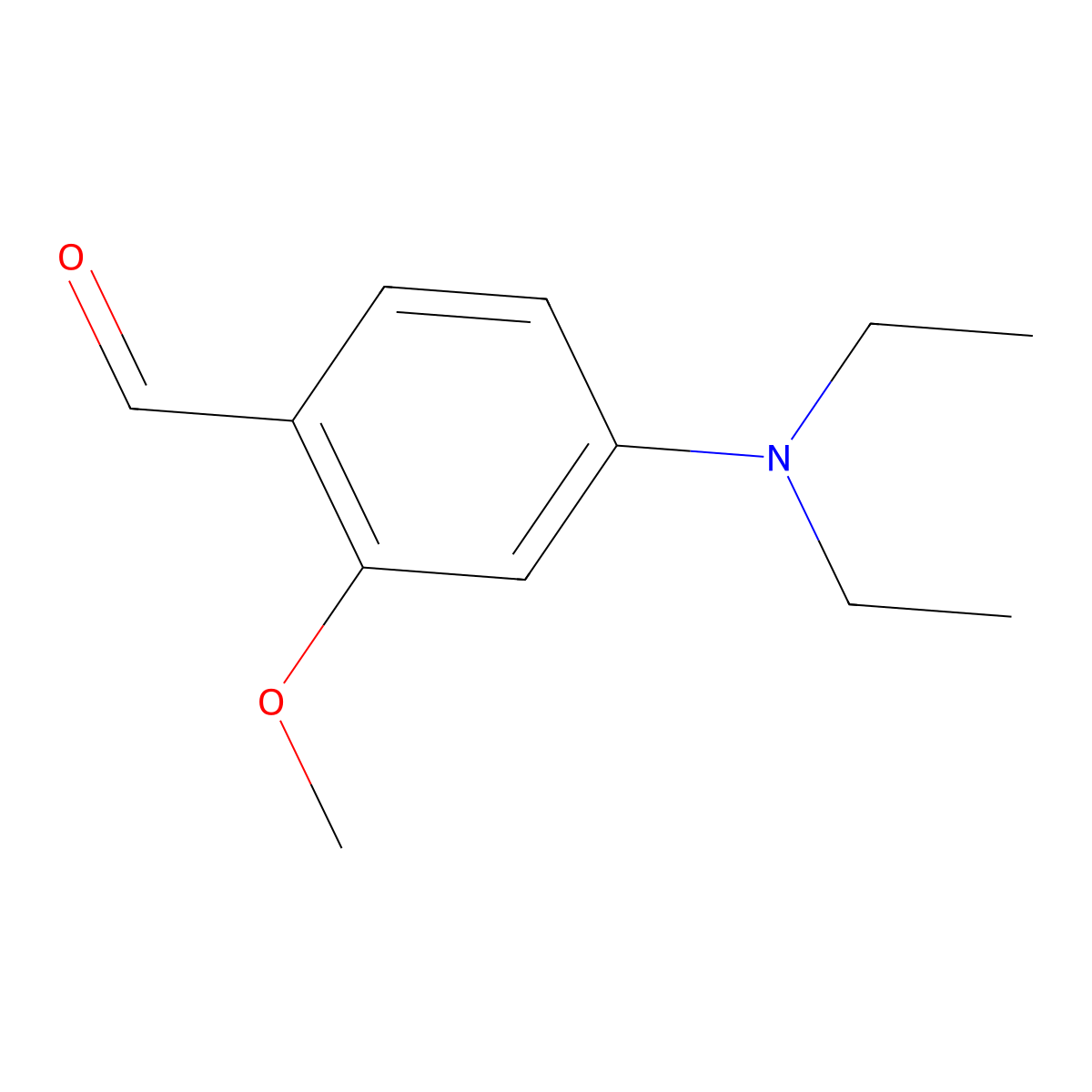 4-(Diethylamino)-2-methoxybenzaldehyde molecular structure, CAS 55586-68-0