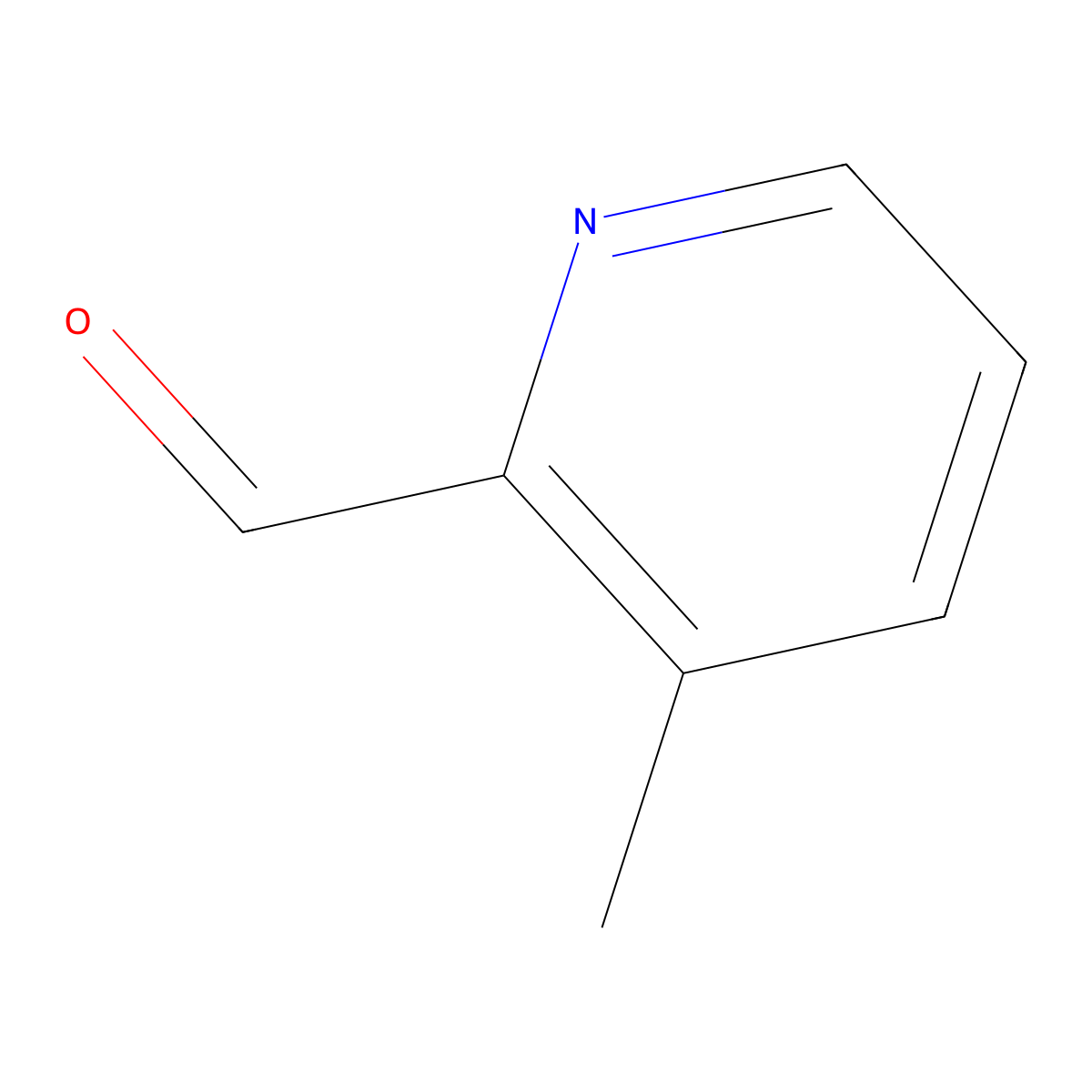 3-Methylpyridine-2-carboxaldehyde molecular structure, CAS 55589-47-4