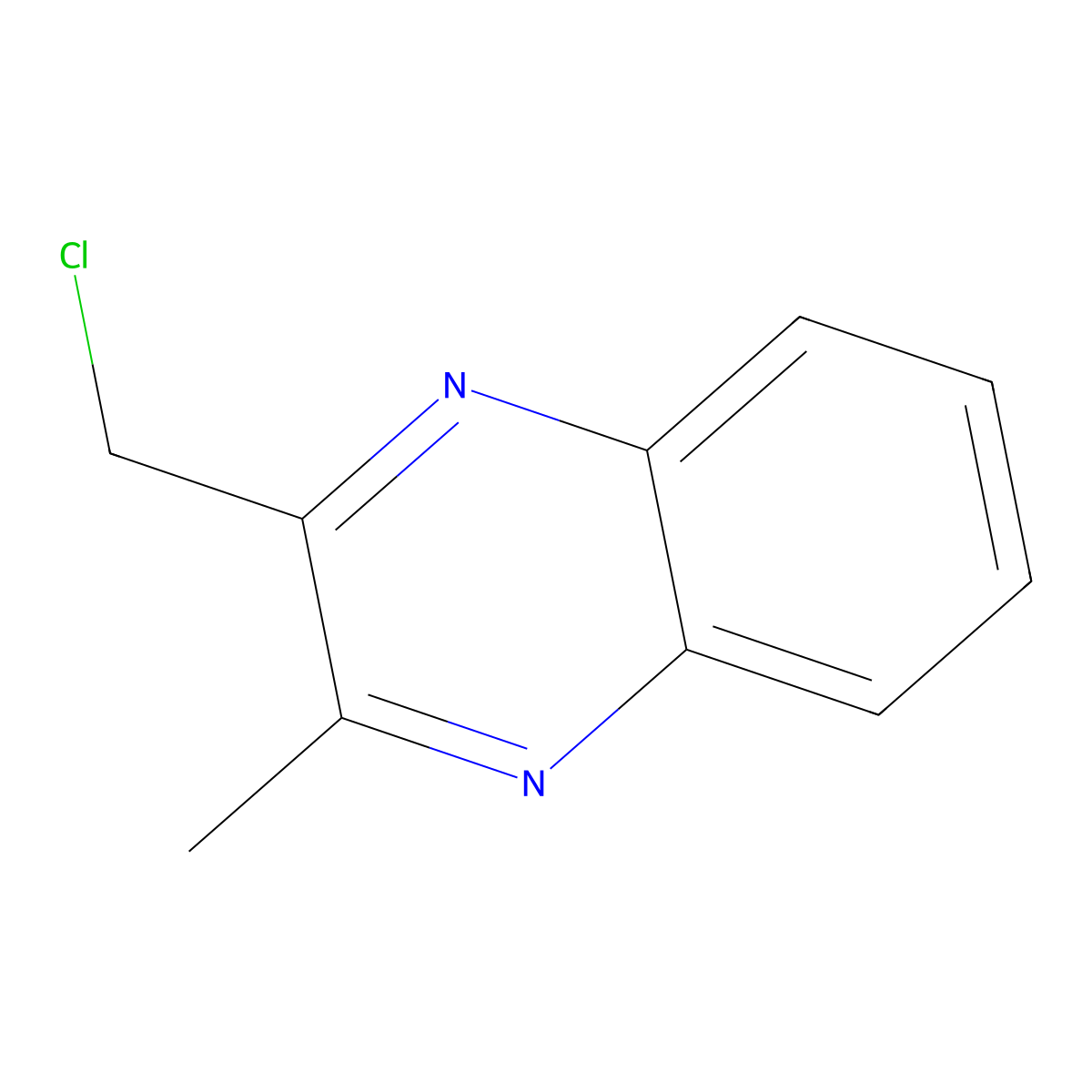 2-(Chloromethyl)-3-methylquinoxaline molecular structure, CAS 5559-53-5