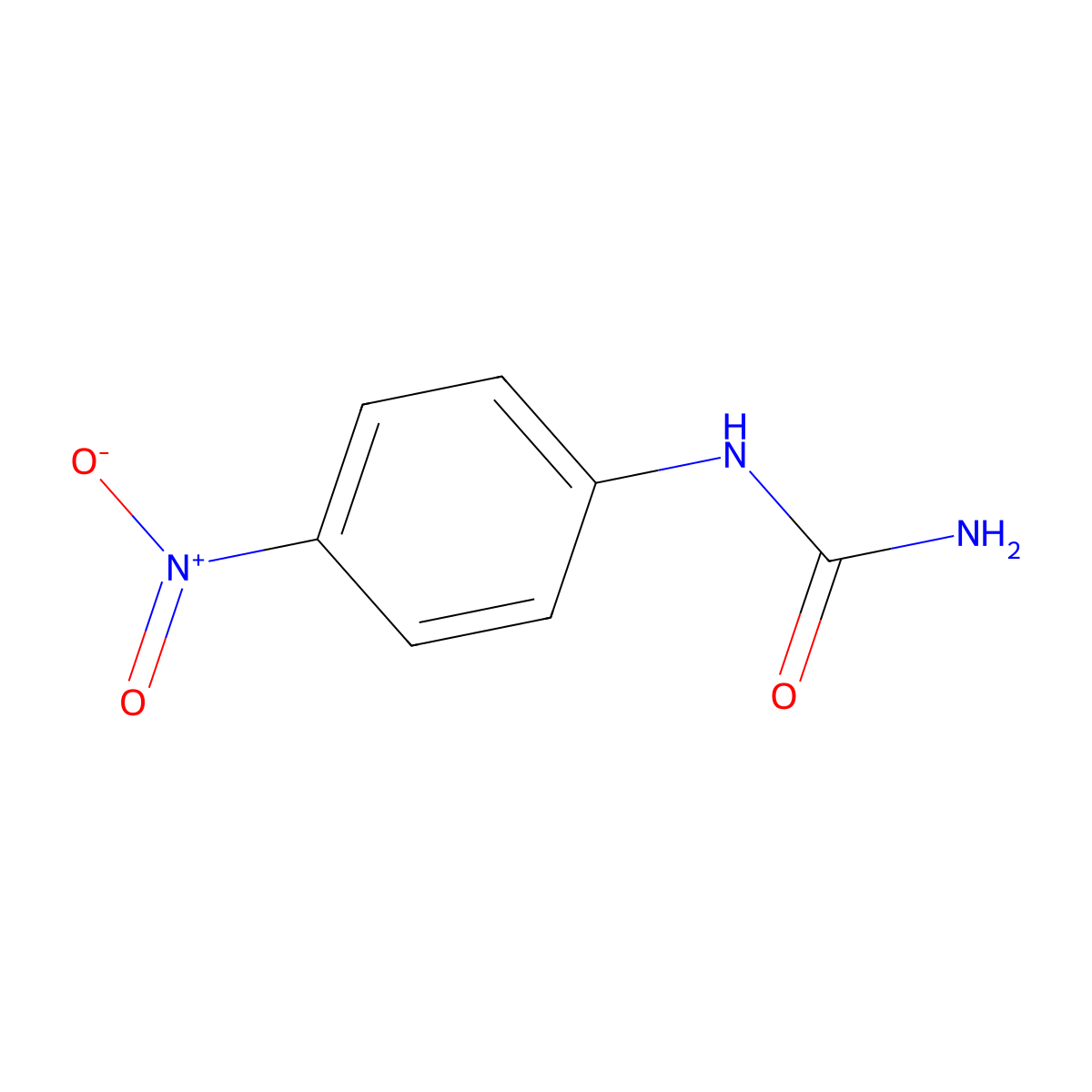 (4-Nitrophenyl)urea molecular structure, CAS 556-10-5