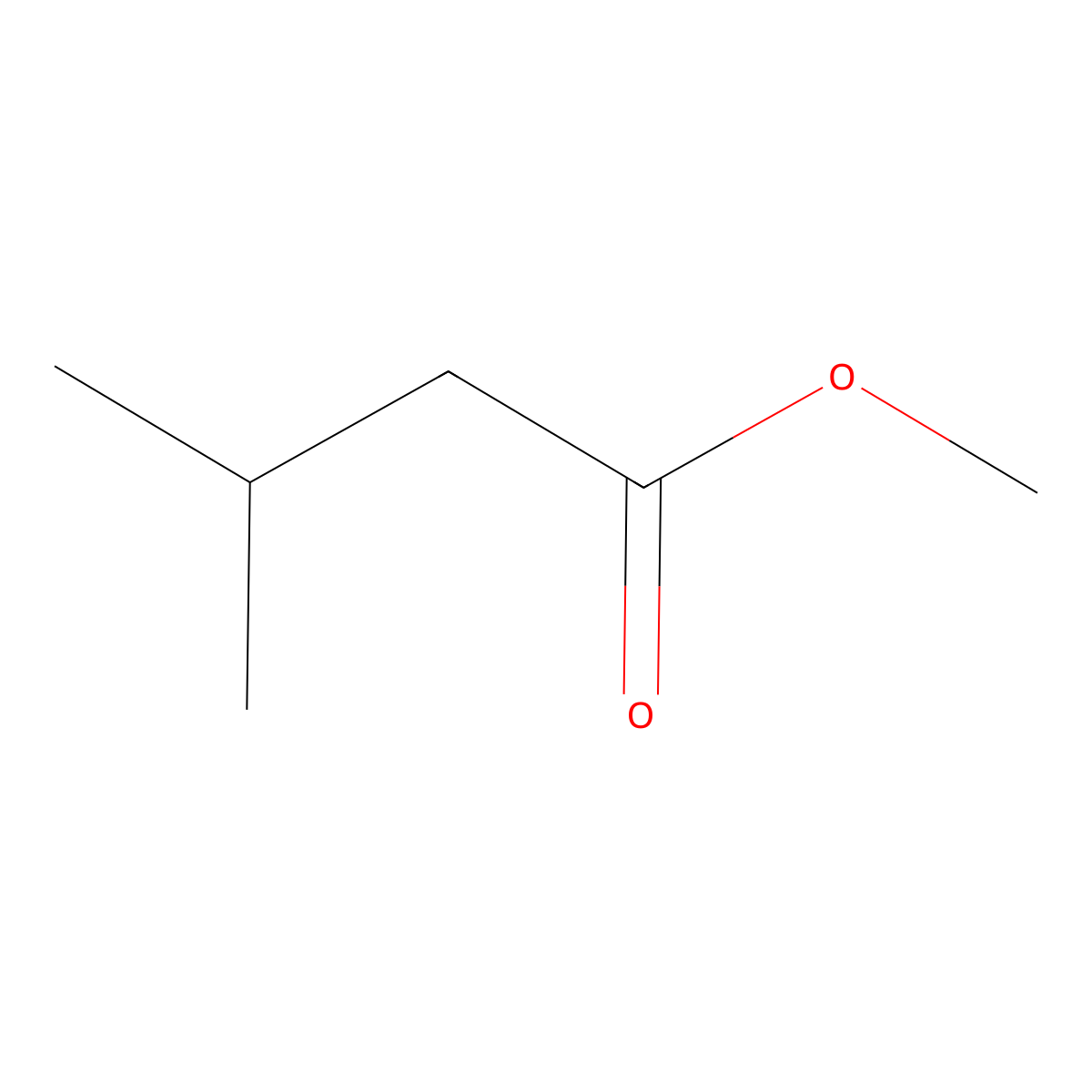 Methyl isovalerate molecular structure, CAS 556-24-1