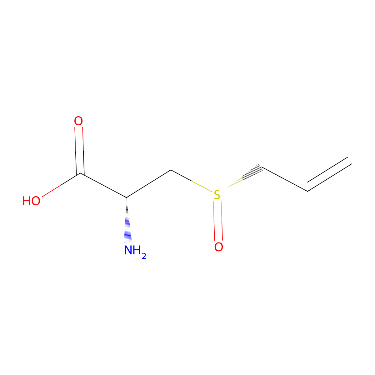 Alliin molecular structure, CAS 556-27-4