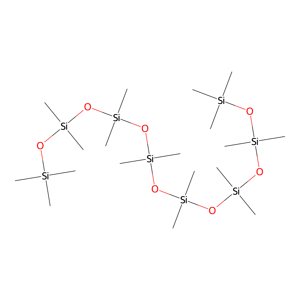 Octadecamethyloctasiloxane molecular structure, CAS 556-69-4