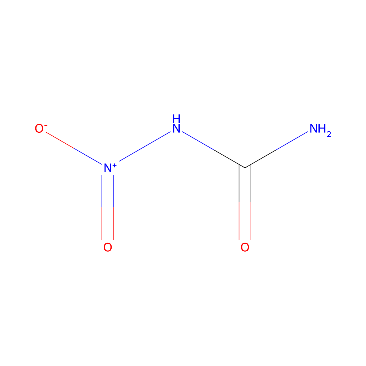 Nitrourea molecular structure, CAS 556-89-8