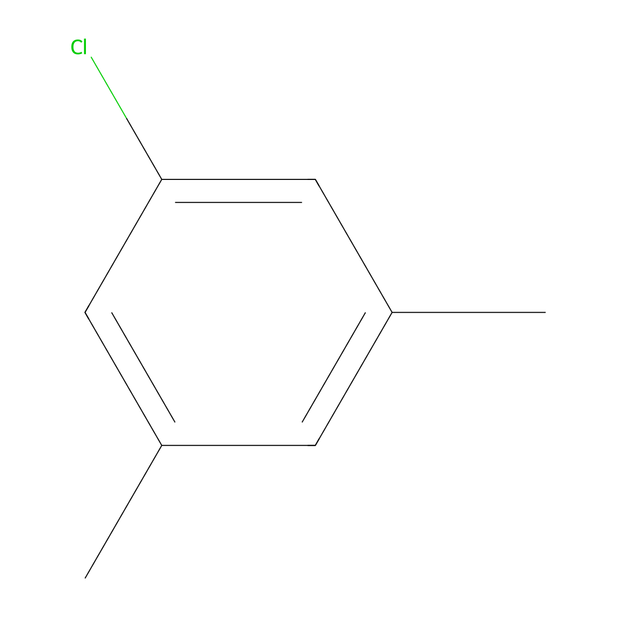 3,5-Dimethylchlorobenzene molecular structure, CAS 556-97-8