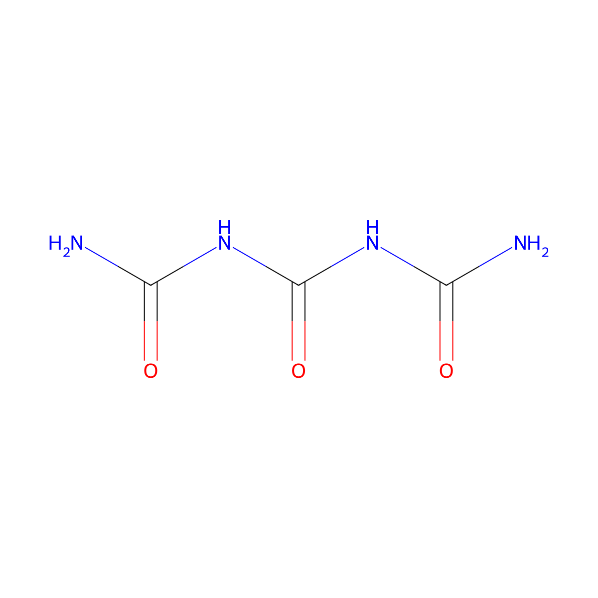 Triuret molecular structure, CAS 556-99-0
