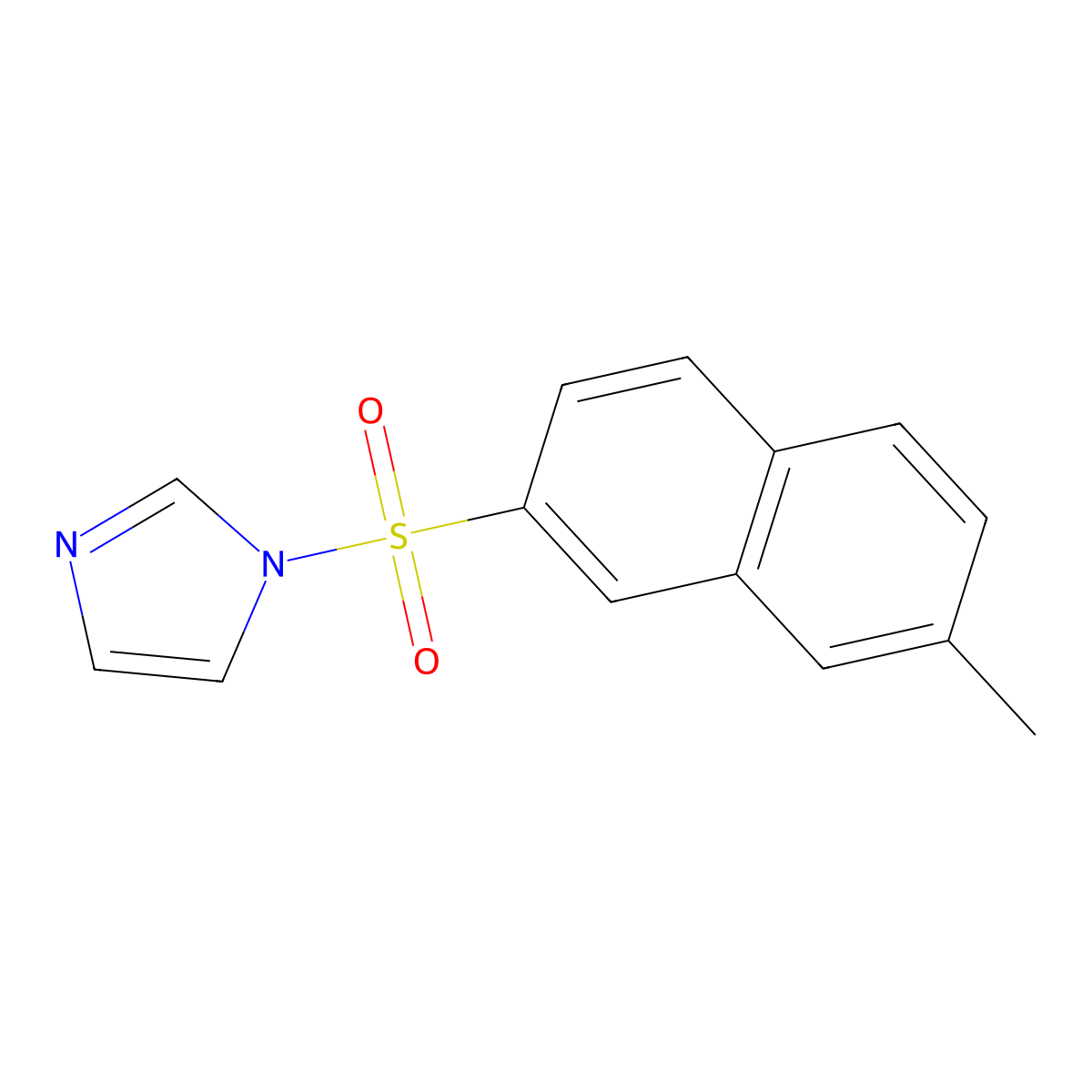 1-(7-Methyl-naphthalene-2-sulfonyl)-1H-imidazole molecular structure, CAS 5560-03-2