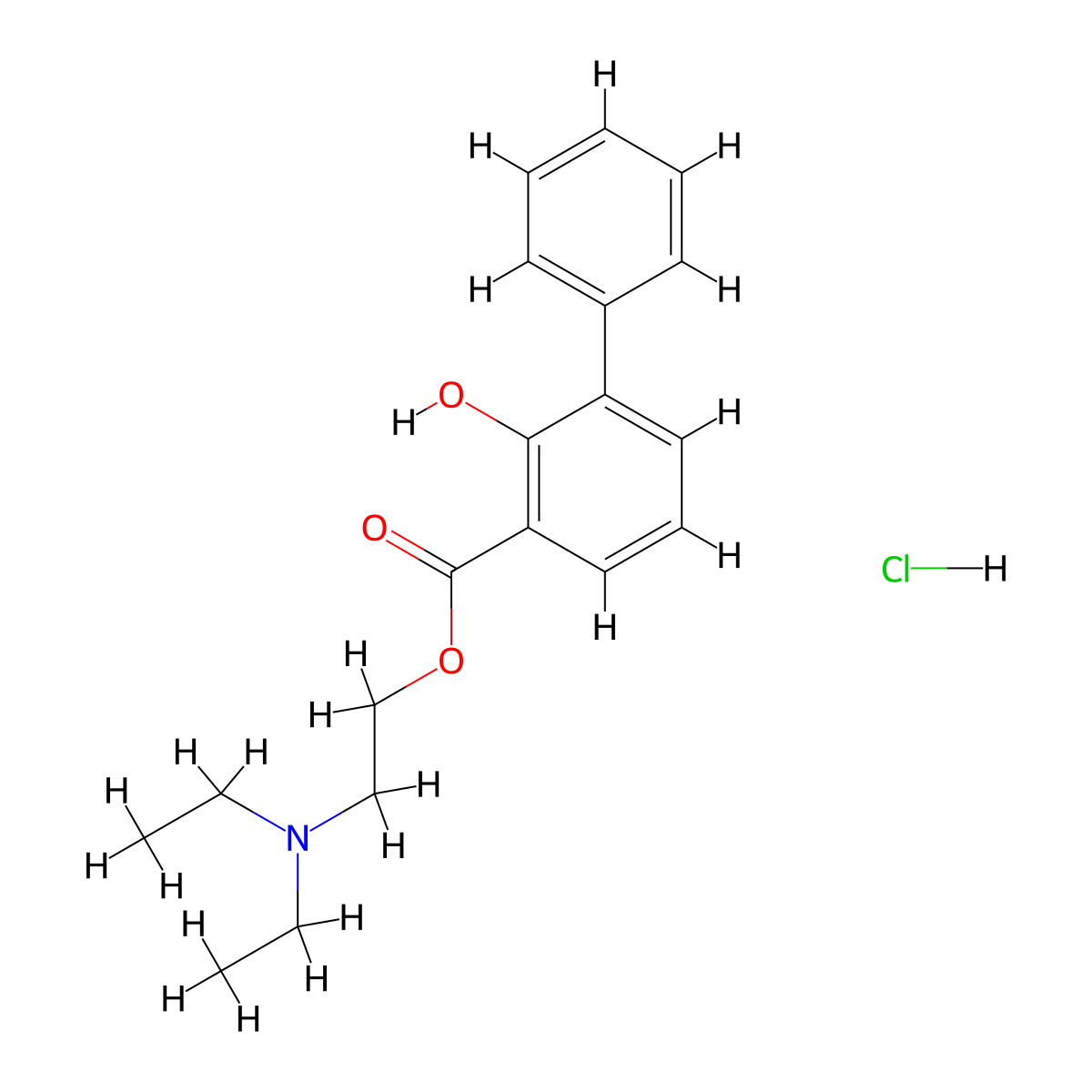 Biphenamine Hydrochloride molecular structure, CAS 5560-62-3