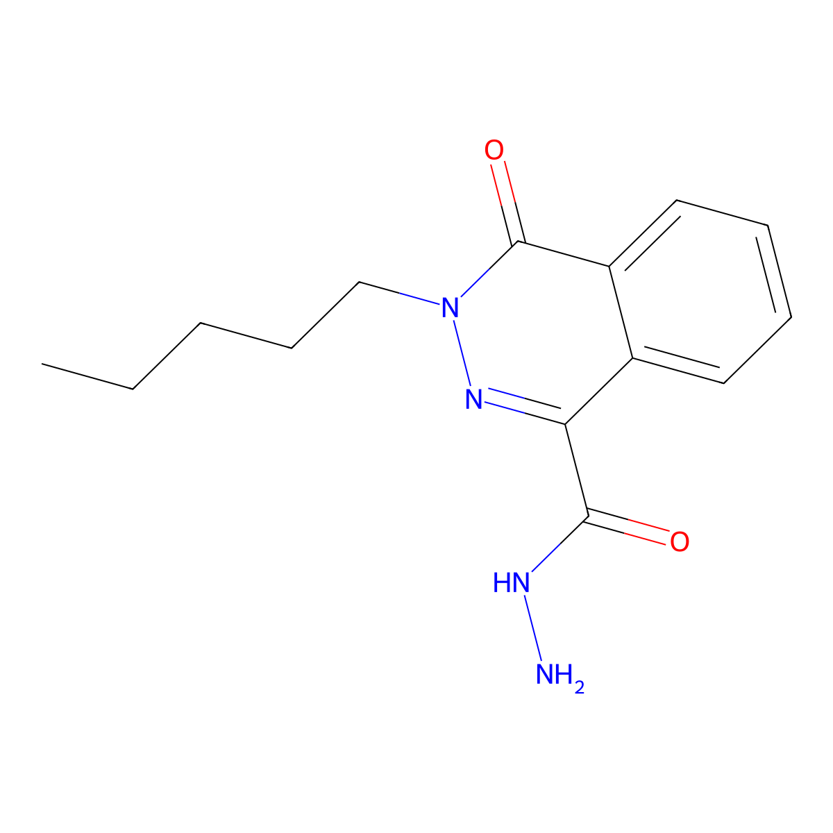 4-Oxo-3-pentyl-3,4-dihydrophthalazine-1-carbohydrazide molecular structure, CAS 556006-94-1