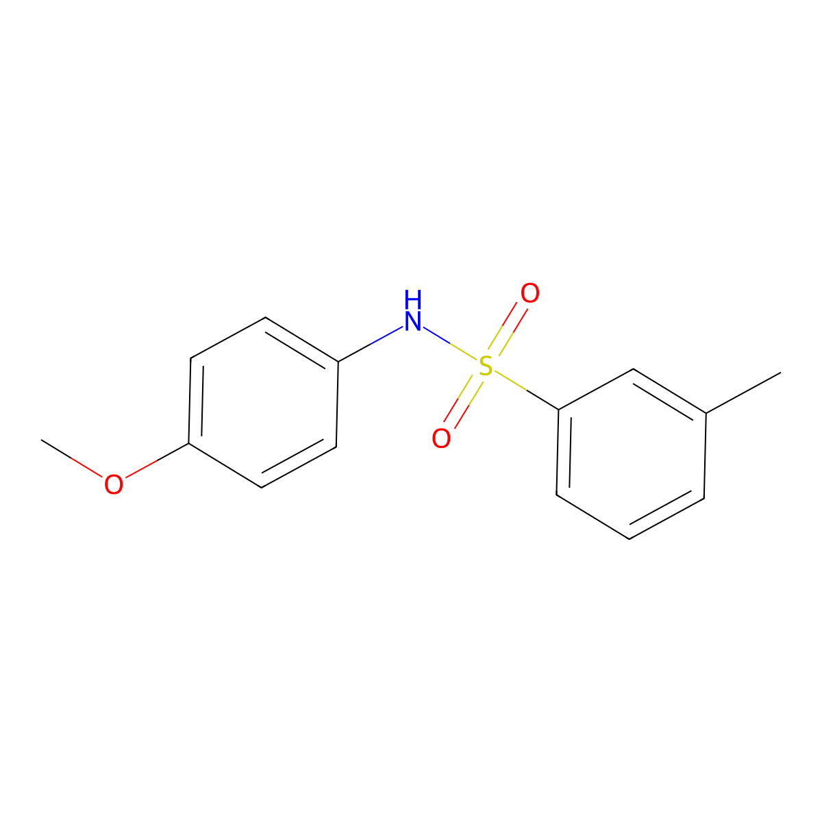 N-(4-methoxyphenyl)-3-methylbenzenesulfonamide molecular structure, CAS 556006-99-6
