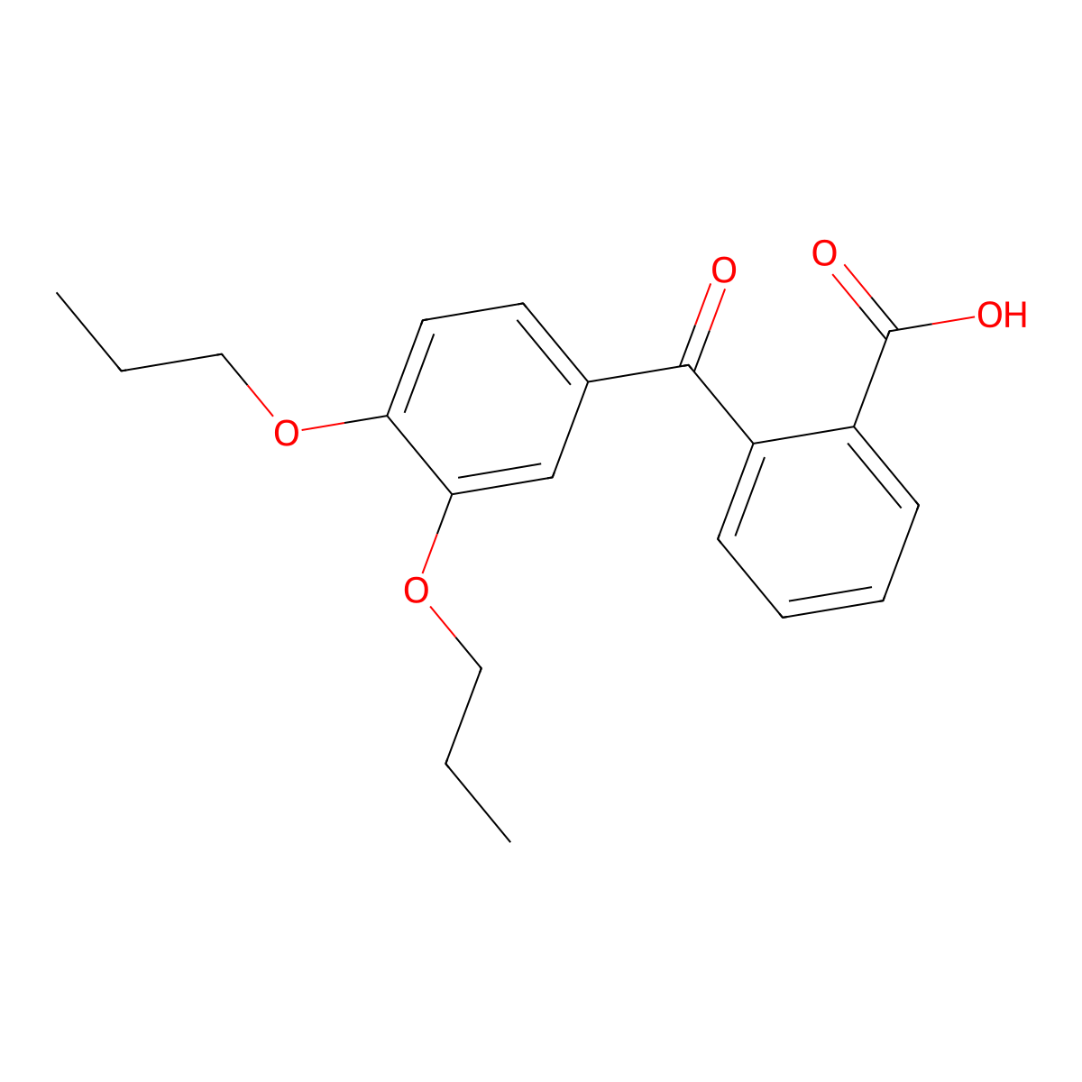 2-(3,4-dipropoxybenzoyl)benzoic Acid molecular structure, CAS 556007-01-3