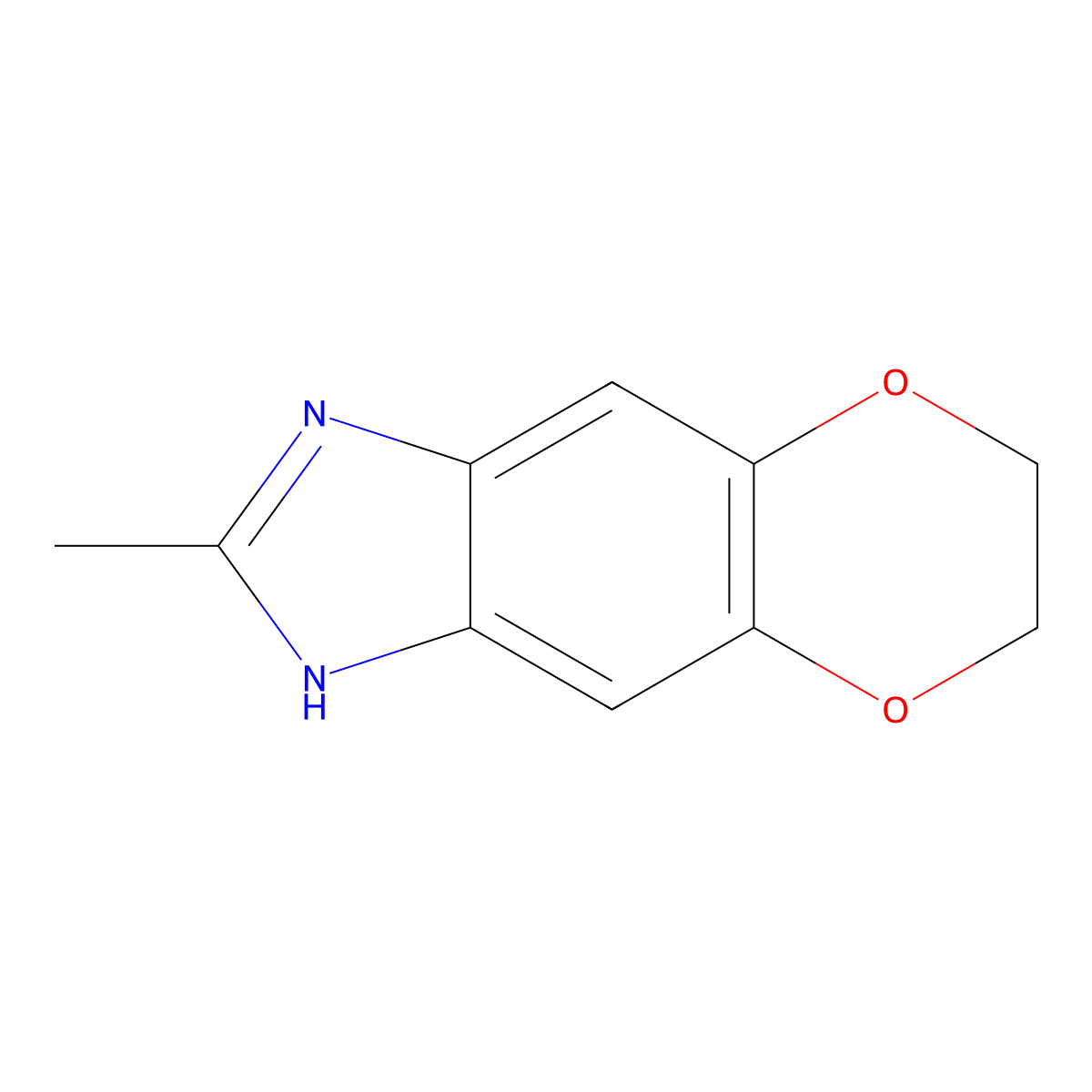 5-Methyl-10,13-dioxa-4,6-diazatricyclo[7.4.0.0,3,7]trideca-1(9),2,4,7-tetraene molecular structure, CAS 556020-32-7
