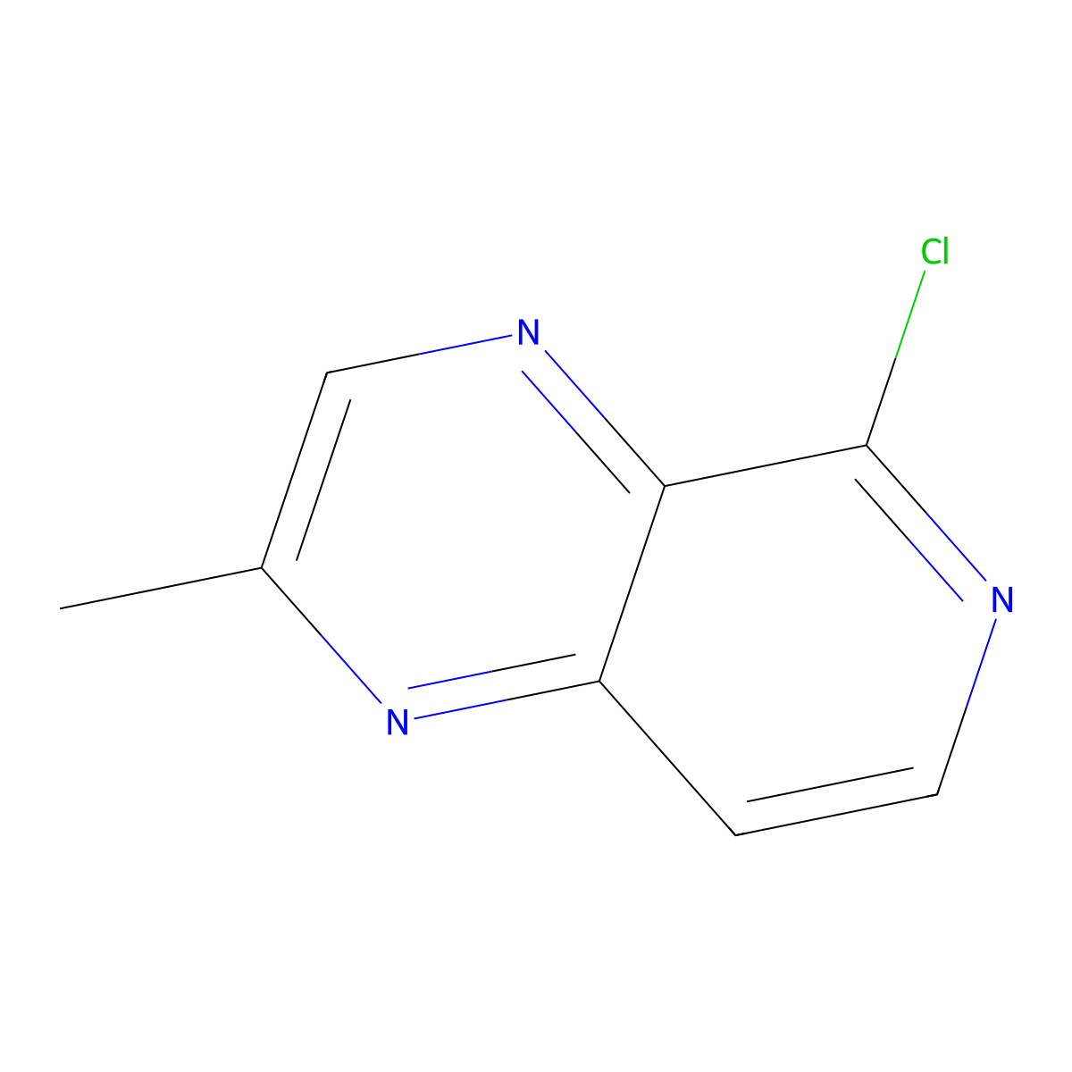 5-Chloro-2-methylpyrido(3,4-b)pyrazine molecular structure, CAS 556053-82-8