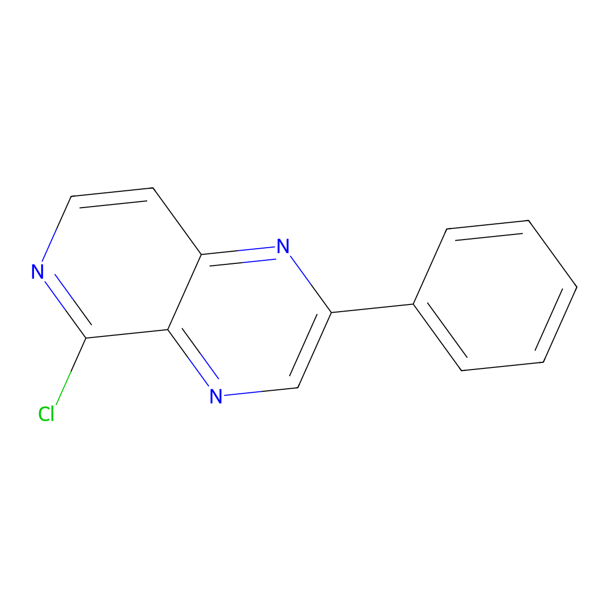 5-Chloro-2-phenylpyrido[3,4-b]pyrazine molecular structure, CAS 556053-83-9