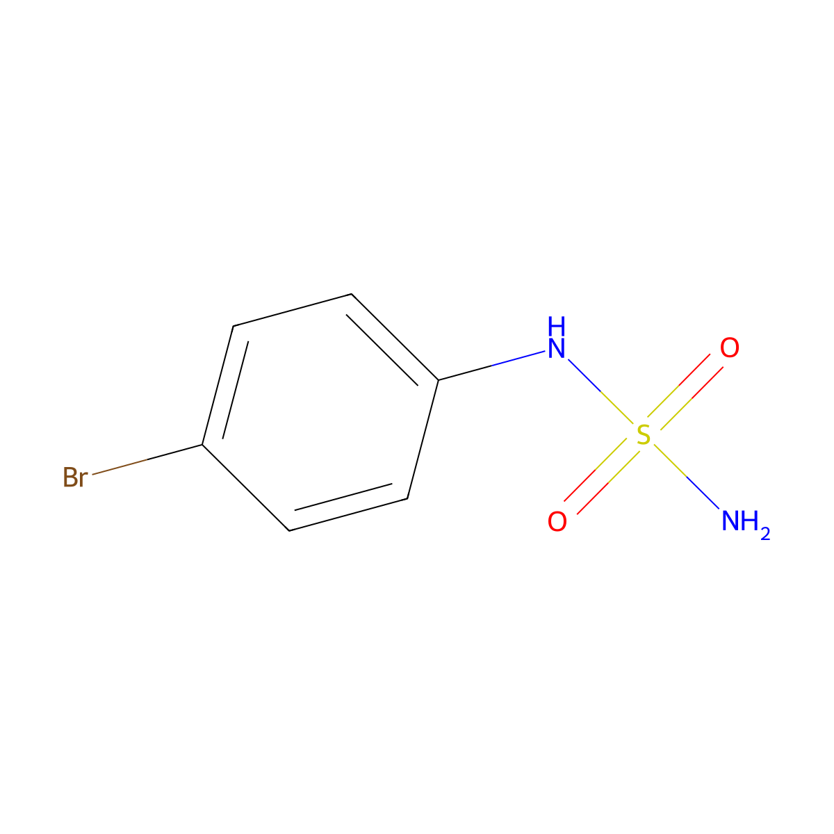 N-(4-bromophenyl)aminosulfonamide molecular structure, CAS 556068-14-5