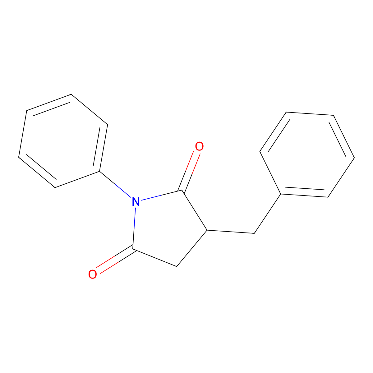 Succinimide, 2-benzyl-N-phenyl- molecular structure, CAS 55609-63-7