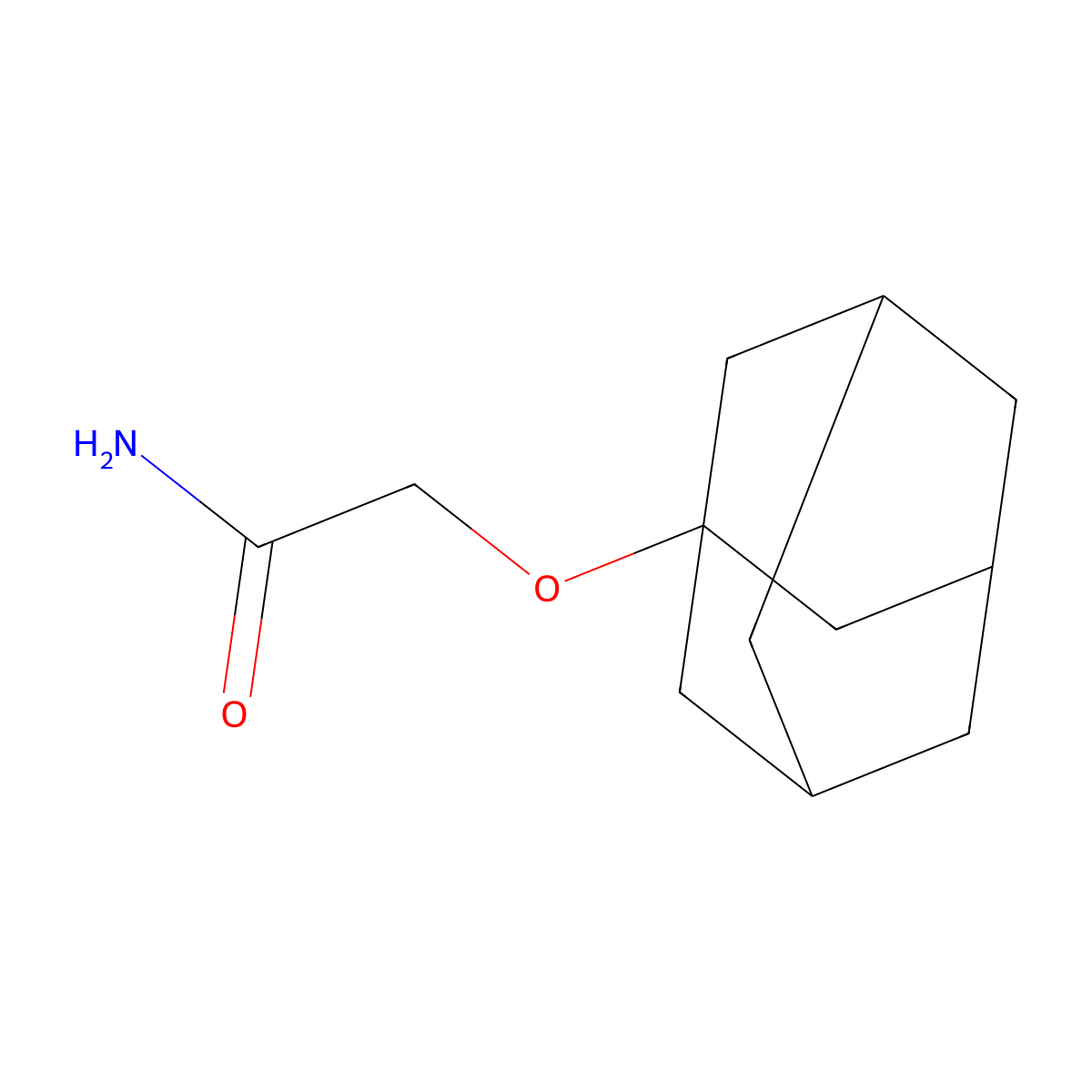 2-(Adamantan-1-yloxy)acetamide molecular structure, CAS 5561-27-3