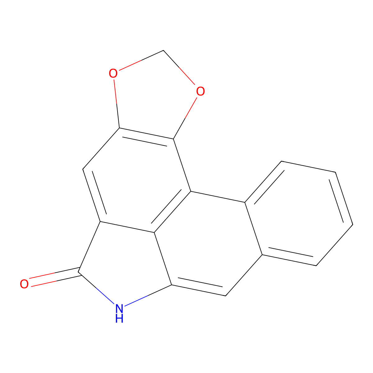 Aristolactam Ii molecular structure, CAS 55610-00-9