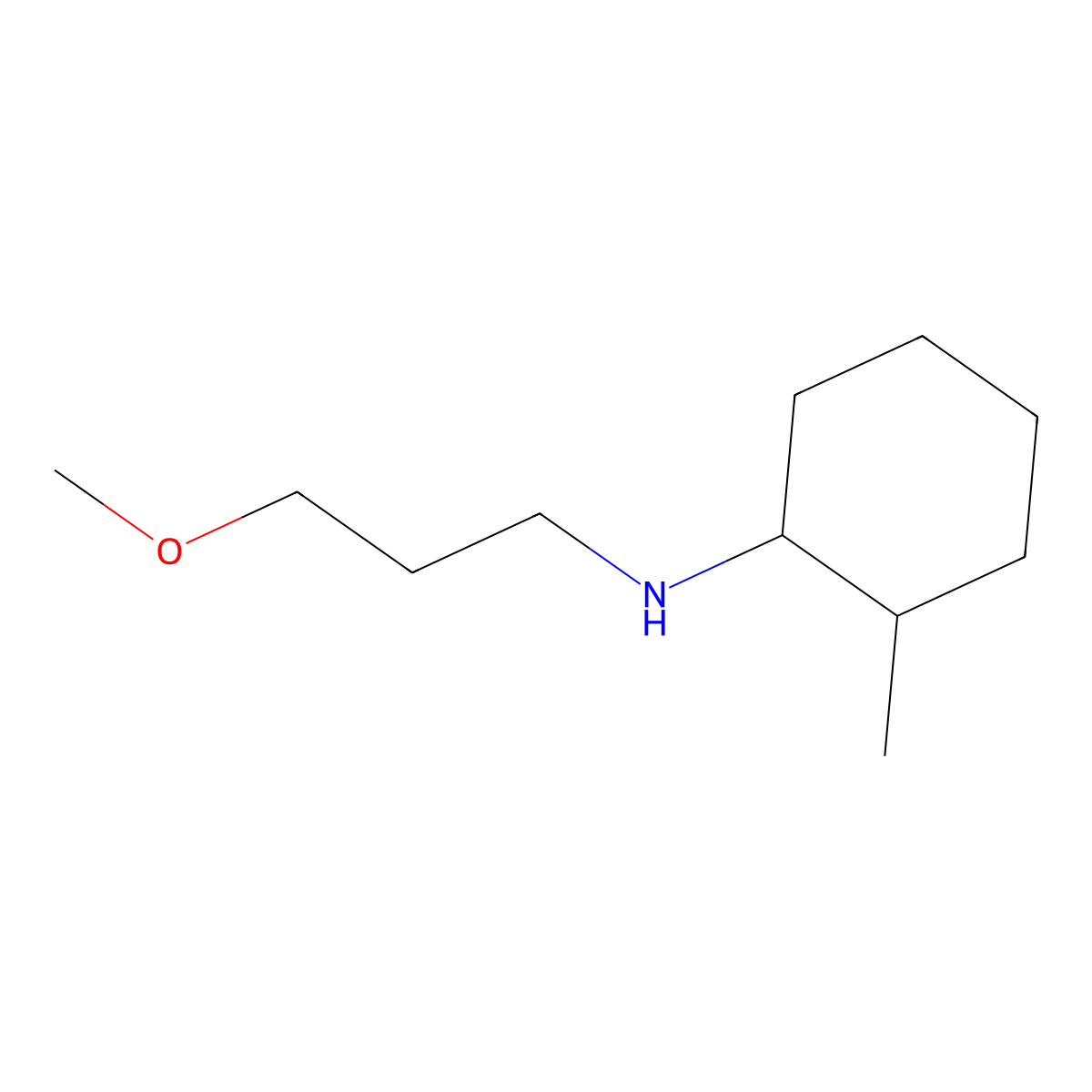 N-(3-methoxypropyl)-2-methylcyclohexan-1-amine molecular structure, CAS 55611-89-7