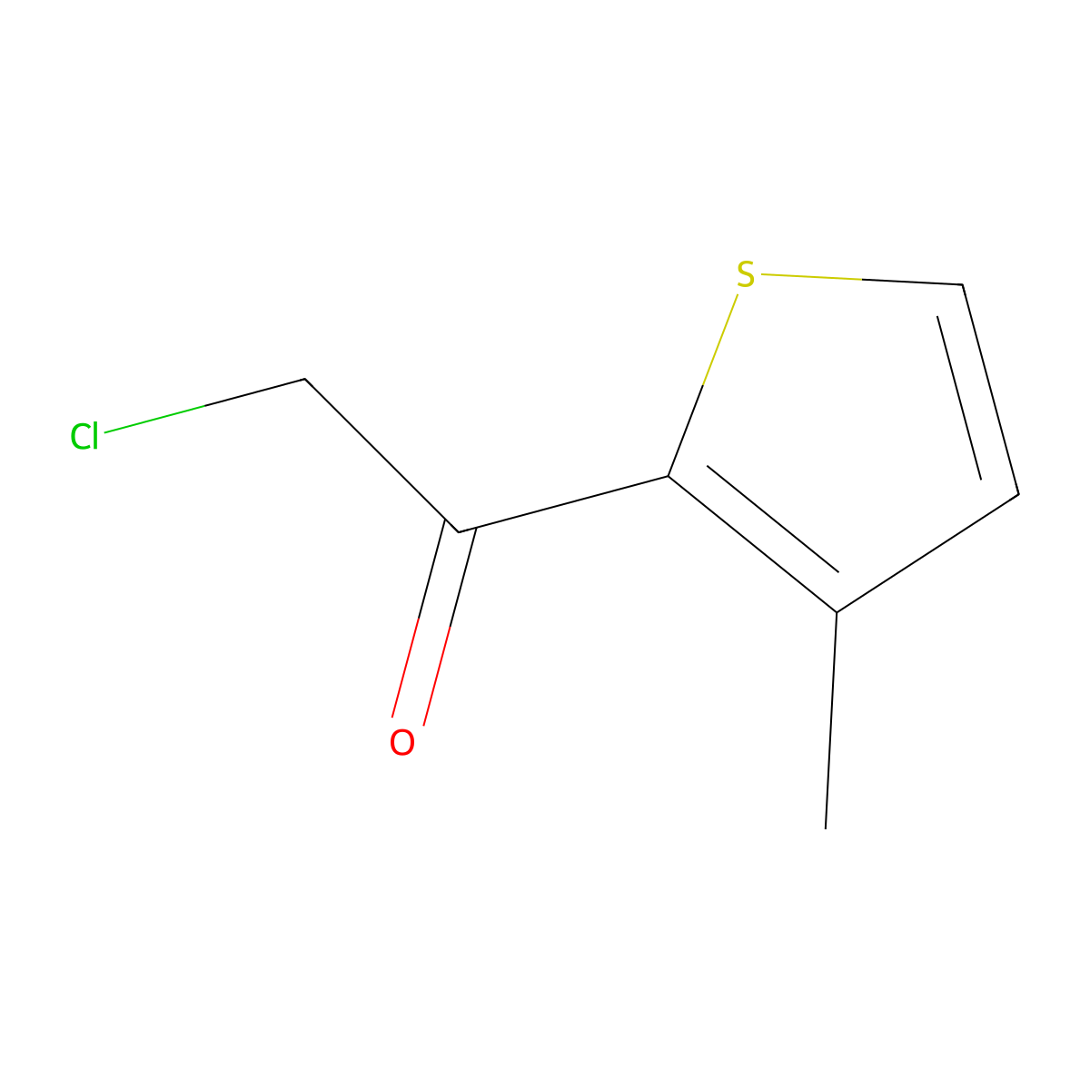 2-Chloro-1-(3-methyl-2-thienyl)-ethanone molecular structure, CAS 556110-52-2