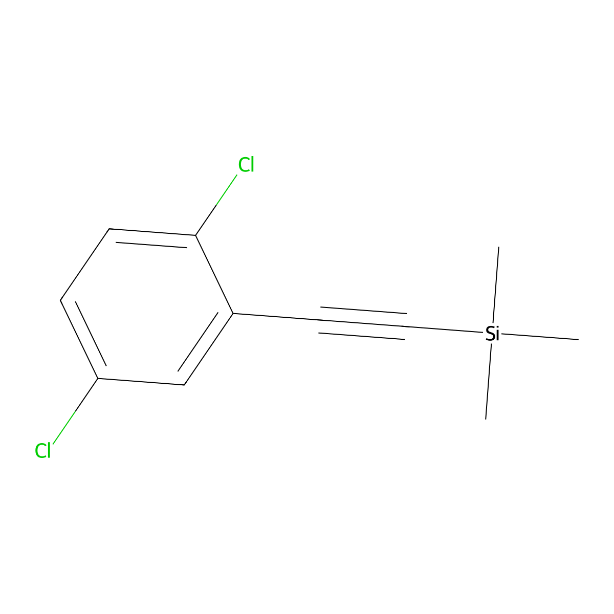 2-(2,5-Dichlorophenyl)trimethylsilylacetylene molecular structure, CAS 556112-22-2