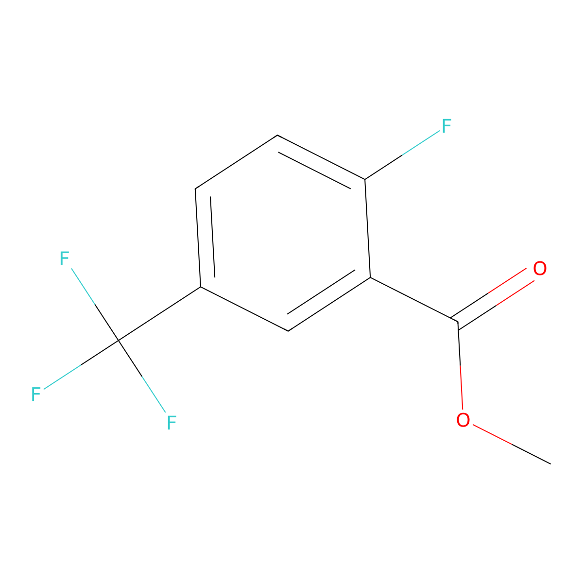 Methyl 2-fluoro-5-(trifluoromethyl)benzoate molecular structure, CAS 556112-92-6