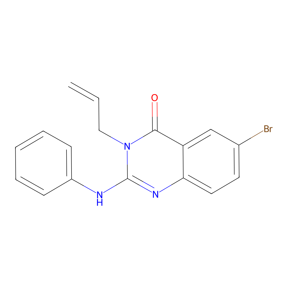 3-Allyl-6-bromo-2-(phenylamino)quinazolin-4(3H)-one molecular structure, CAS 55613-32-6