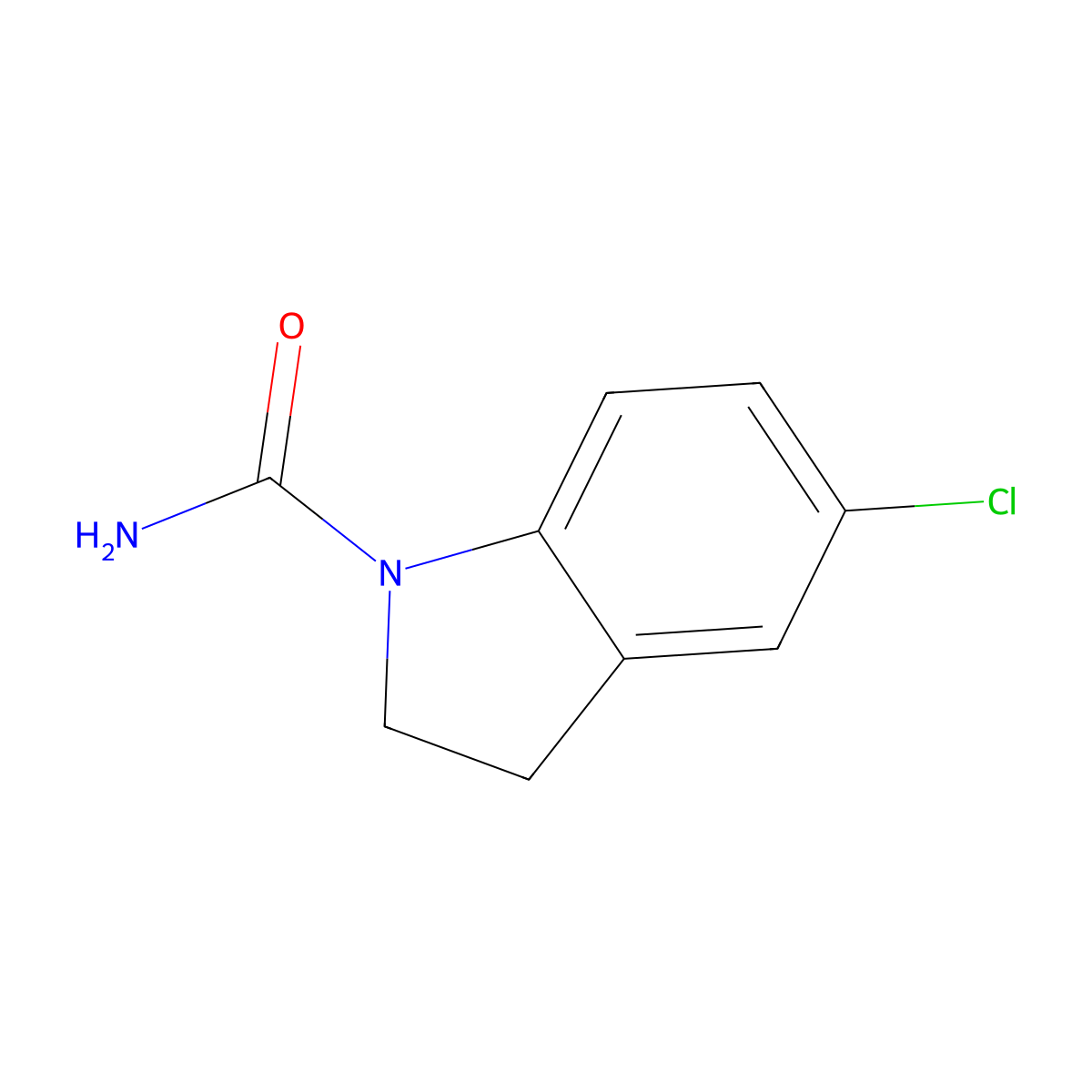 1-Carbamoyl-5-chloroindoline molecular structure, CAS 55613-58-6