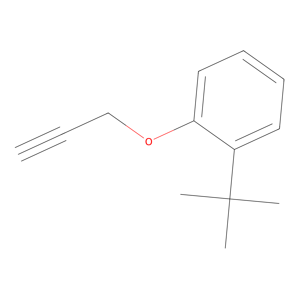 1-(tert-Butyl)-2-(prop-2-yn-1-yloxy)benzene molecular structure, CAS 55619-88-0