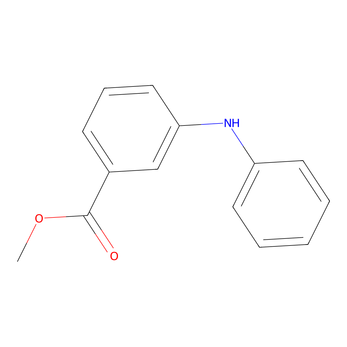 Methyl 3-(phenylamino)benzoate molecular structure, CAS 55622-43-0