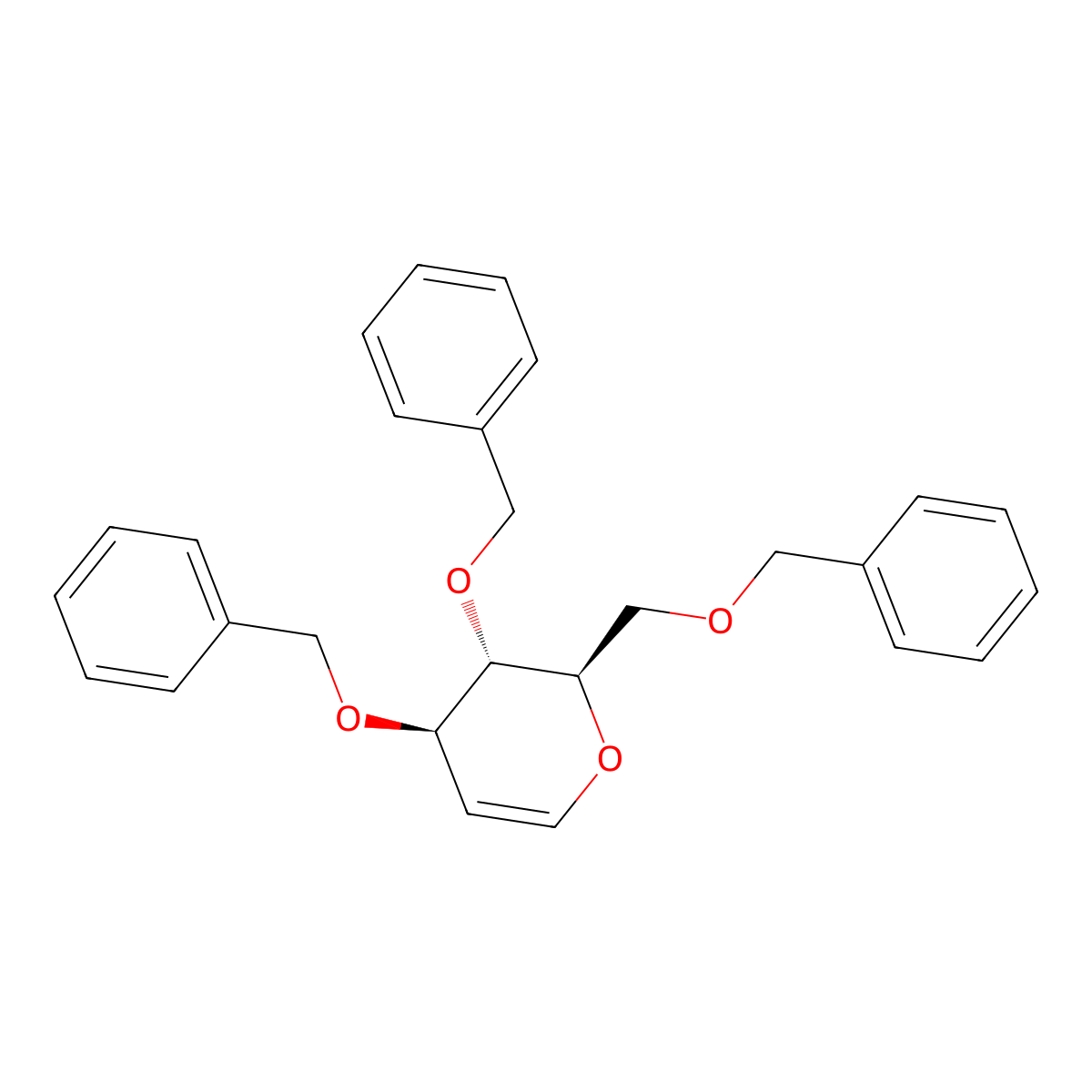 Tri-O-benzyl-D-glucal molecular structure, CAS 55628-54-1
