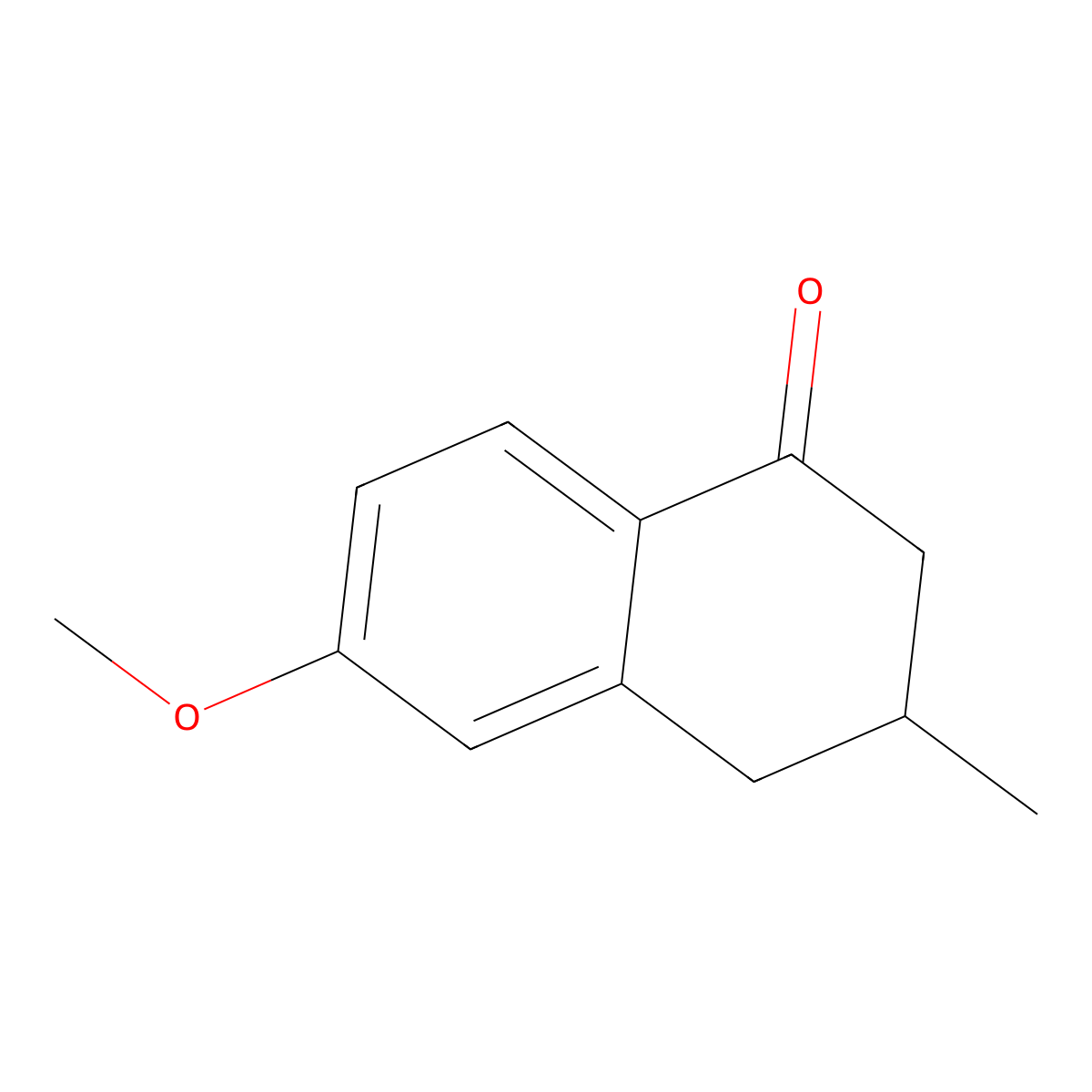 6-methoxy-3-methyl-3,4-dihydronaphthalen-1(2H)-one molecular structure, CAS 5563-21-3