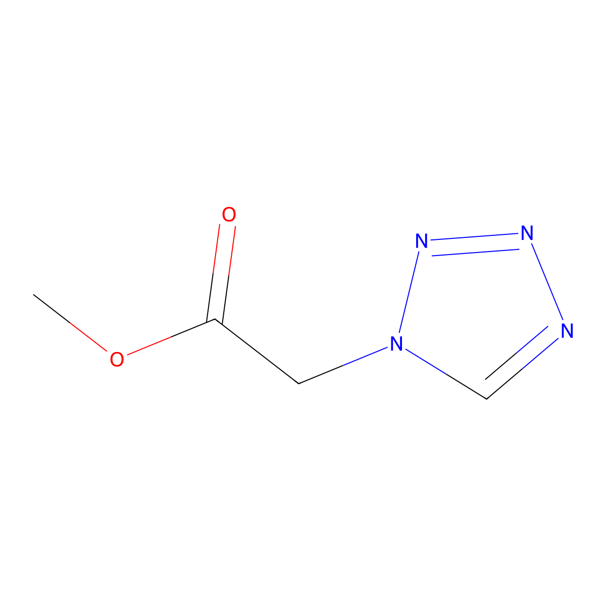 methyl 1H-tetrazol-1-ylacetate molecular structure, CAS 55633-19-7