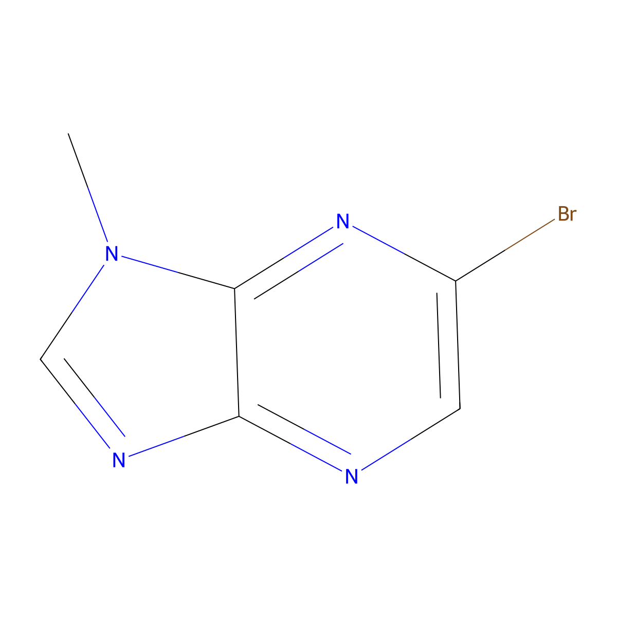 6-bromo-1-methyl-1H-imidazo[4,5-b]pyrazine molecular structure, CAS 55635-64-8