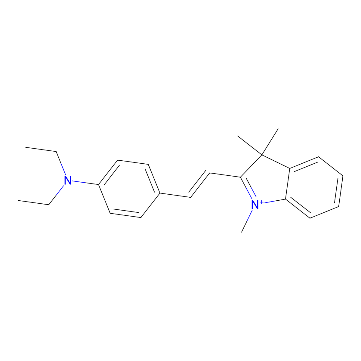 Cationic Violet 16 molecular structure, CAS 55636-80-1