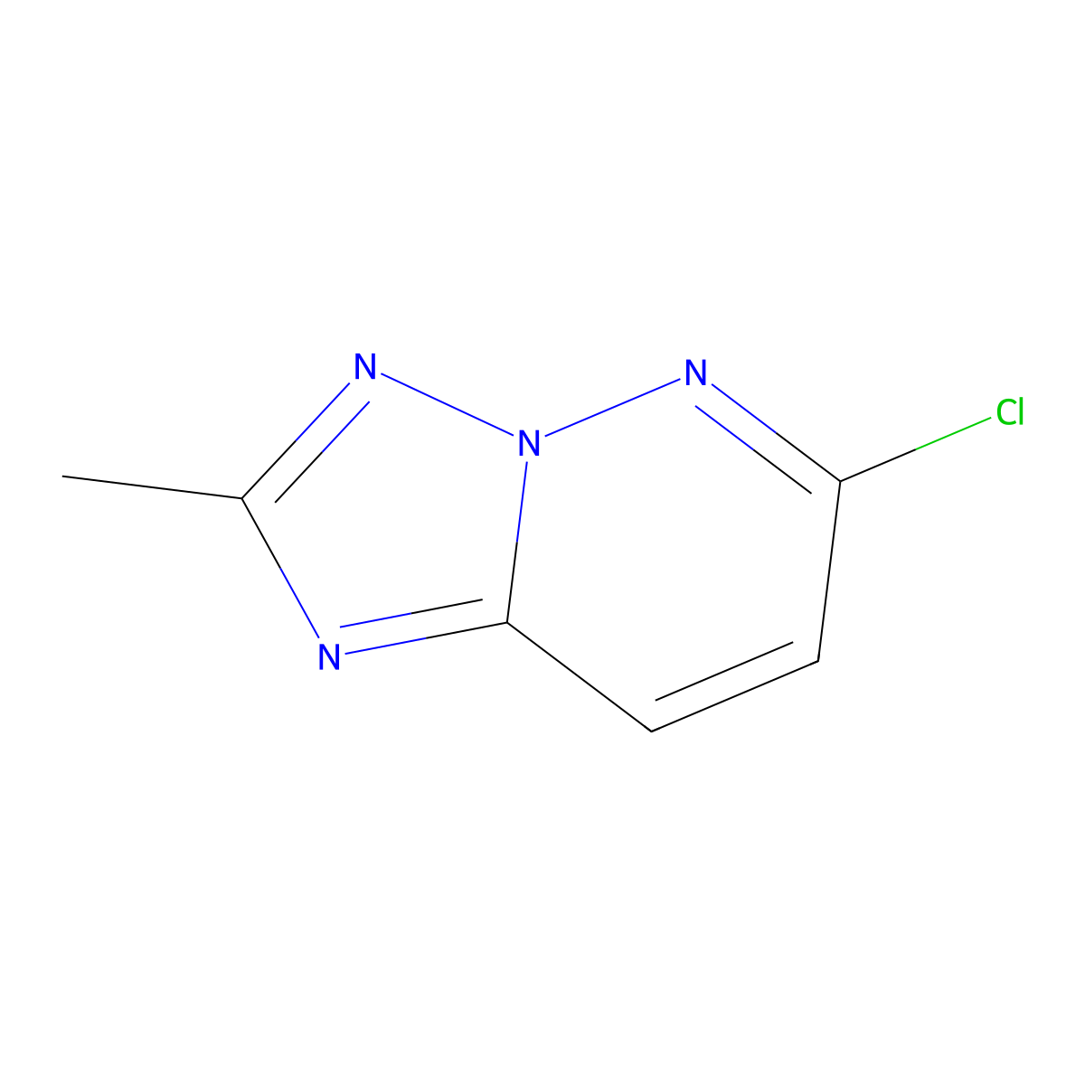 6-Chloro-2-methyl-[1,2,4]triazolo[1,5-b]pyridazine molecular structure, CAS 55643-82-8