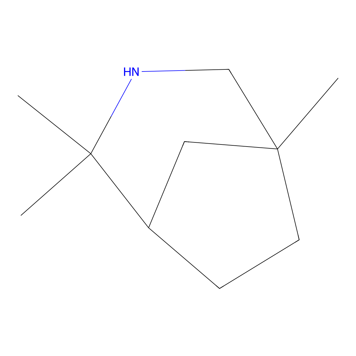 1,4,4-Trimethyl-3-azabicyclo[3.2.1]octane molecular structure, CAS 55654-37-0