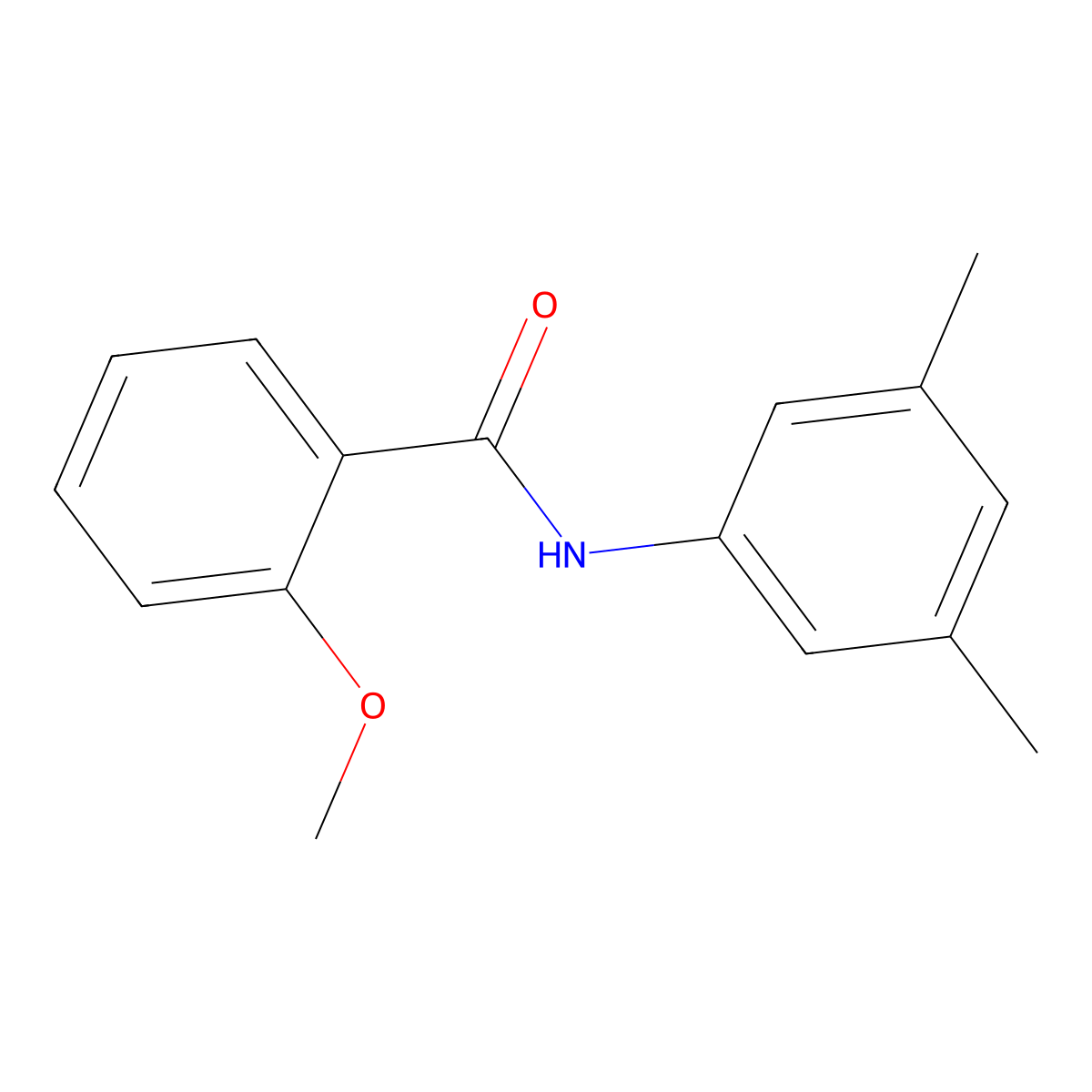 N-(3,5-dimethylphenyl)-2-methoxybenzamide molecular structure, CAS 5566-00-7