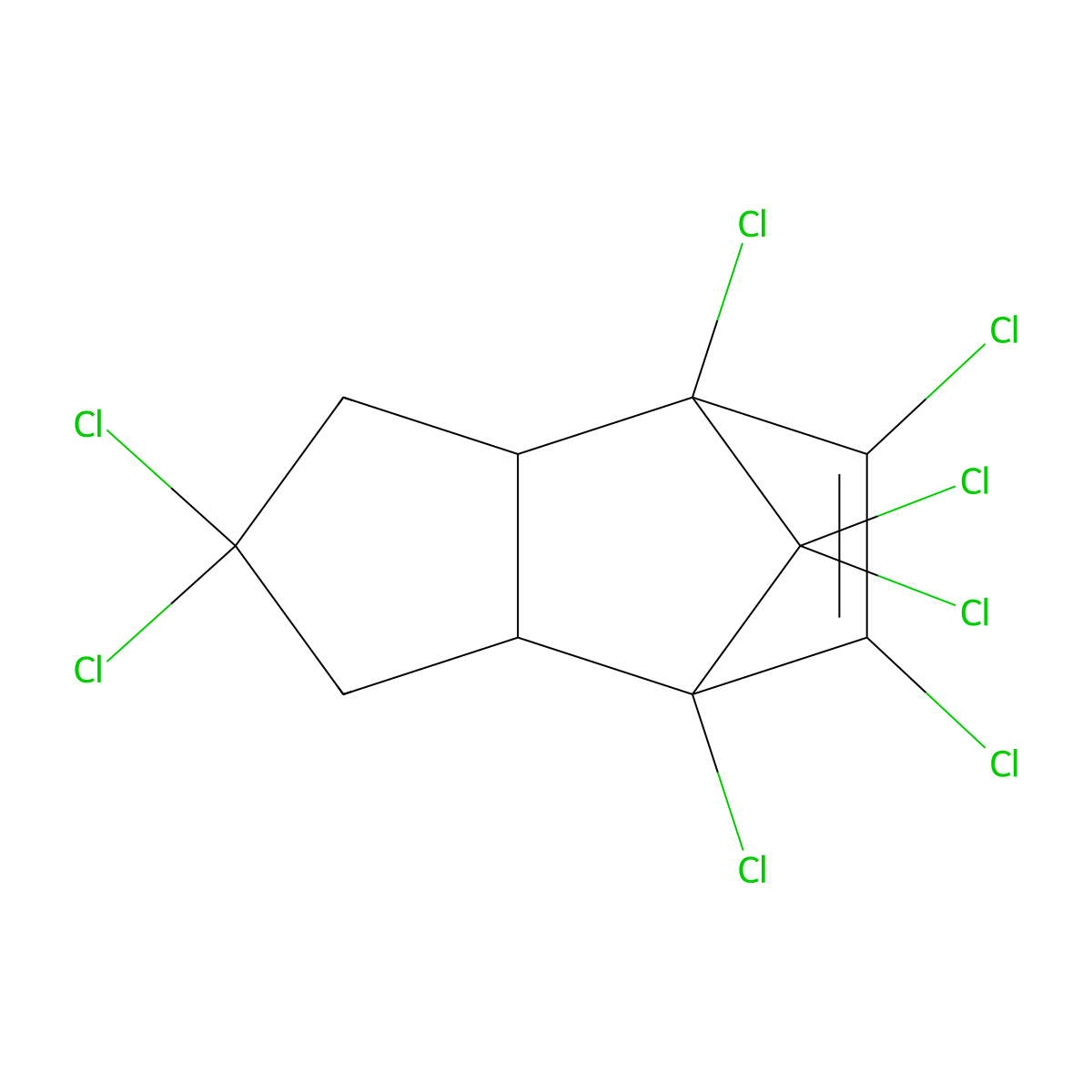 gamma-Chlordane molecular structure, CAS 5566-34-7