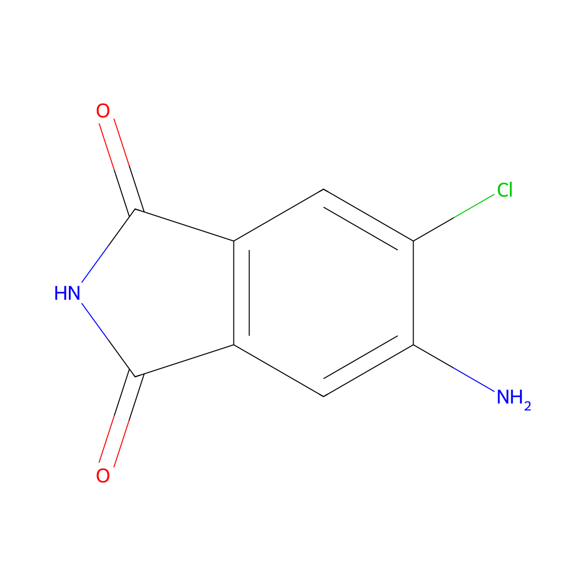 5-Amino-6-chloroisoindoline-1,3-dione molecular structure, CAS 5566-48-3