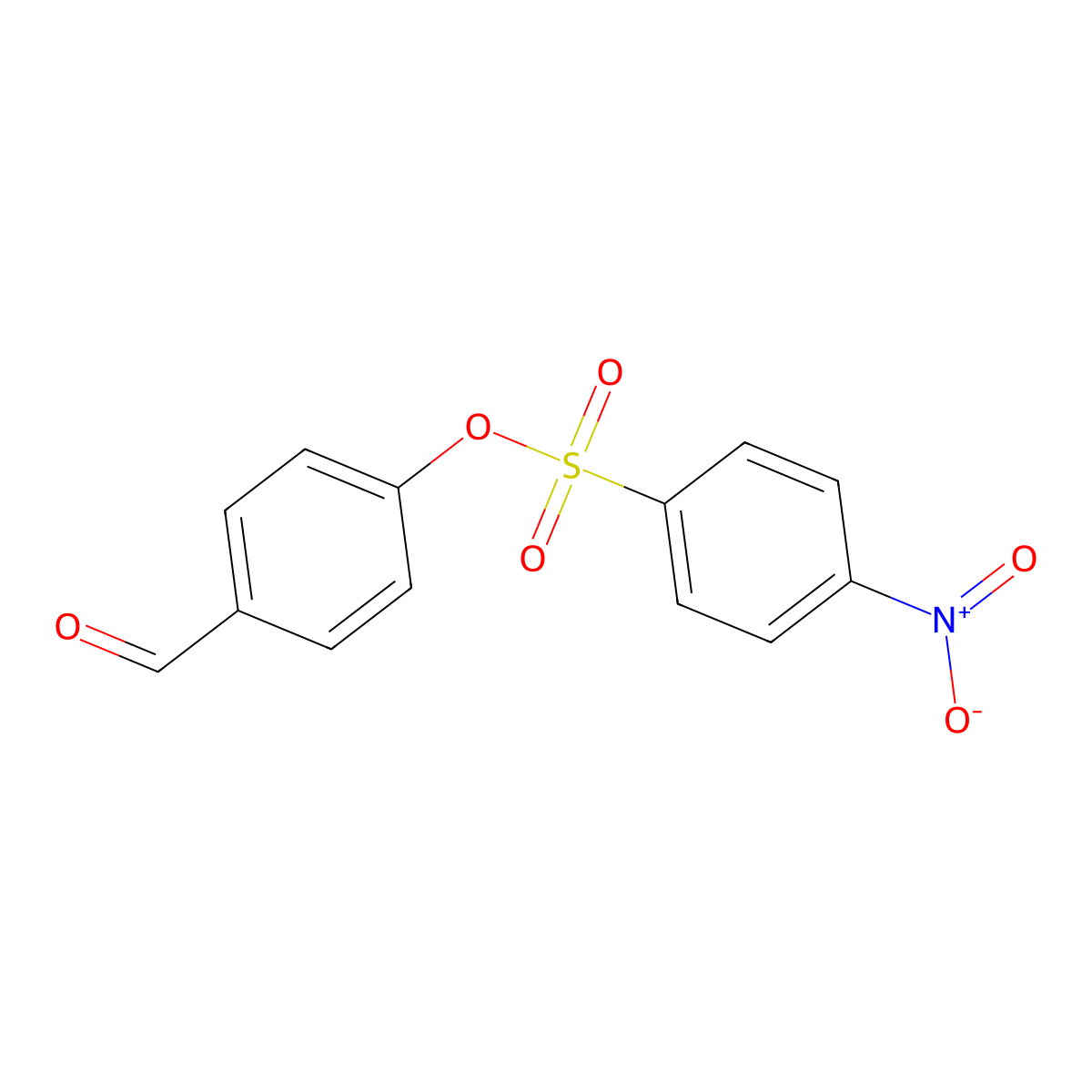 4-Formylphenyl 4-nitrobenzenesulfonate molecular structure, CAS 55660-69-0