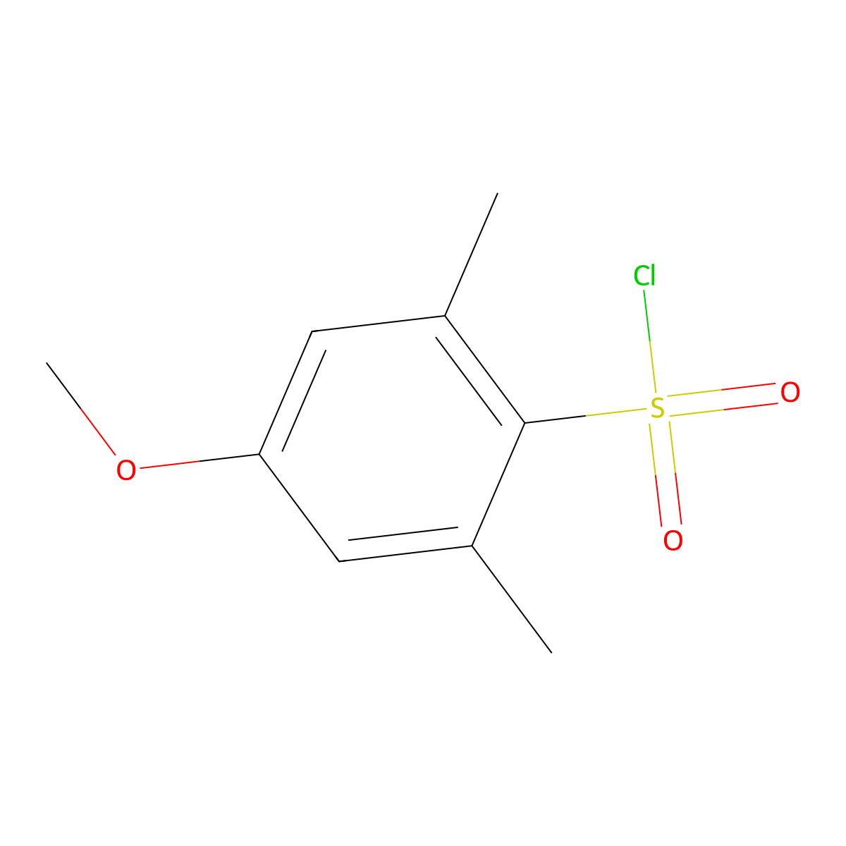 4-Methoxy-2,6-dimethylbenzene-1-sulfonyl chloride molecular structure, CAS 55661-08-0